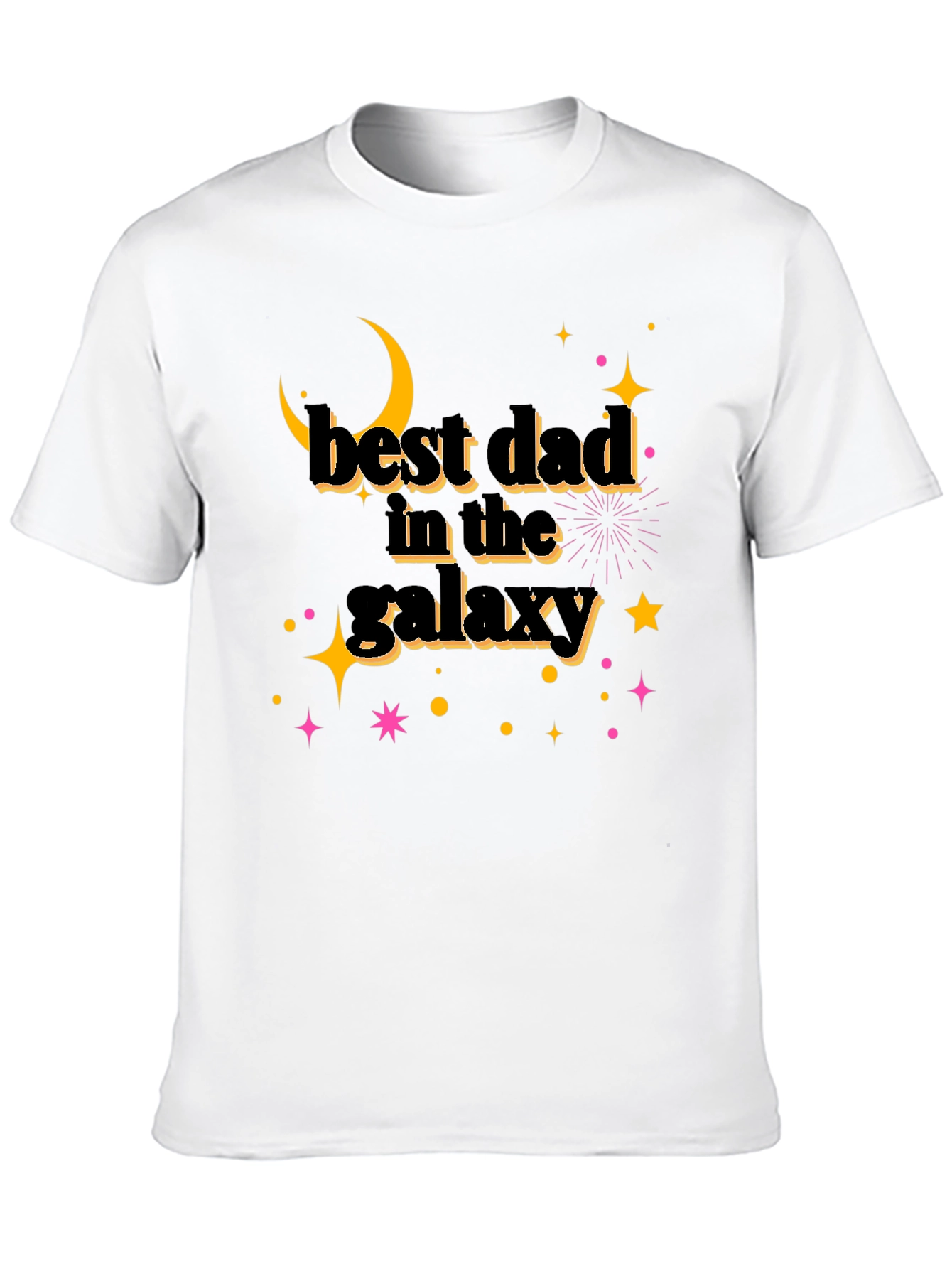 Best Dad in the Galaxy Black T-Shirt - Fathers Day Gift