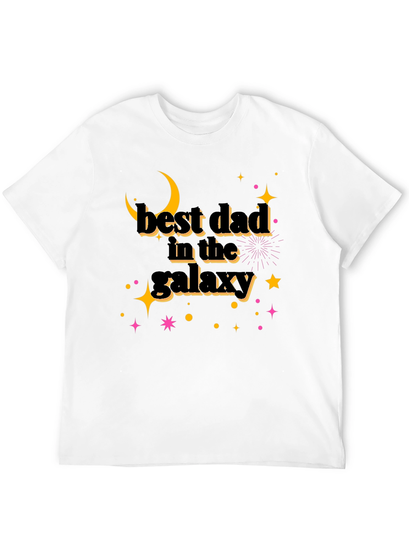 Best Dad in the Galaxy Black T-Shirt - Fathers Day Gift