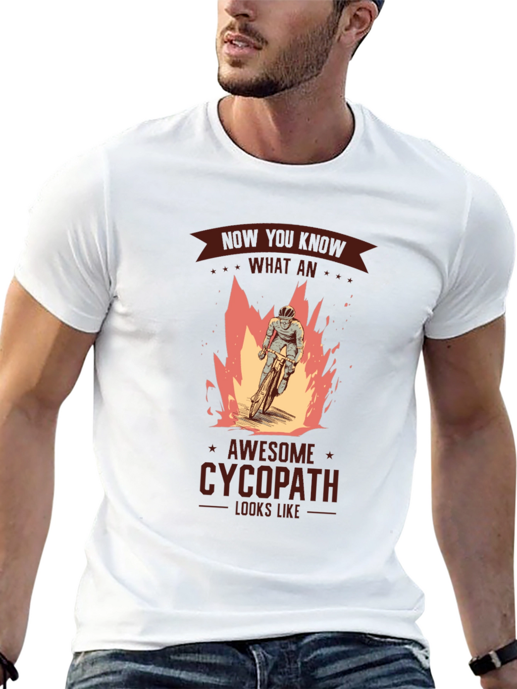 Awesome Cycopath T-Shirt - Biker Design