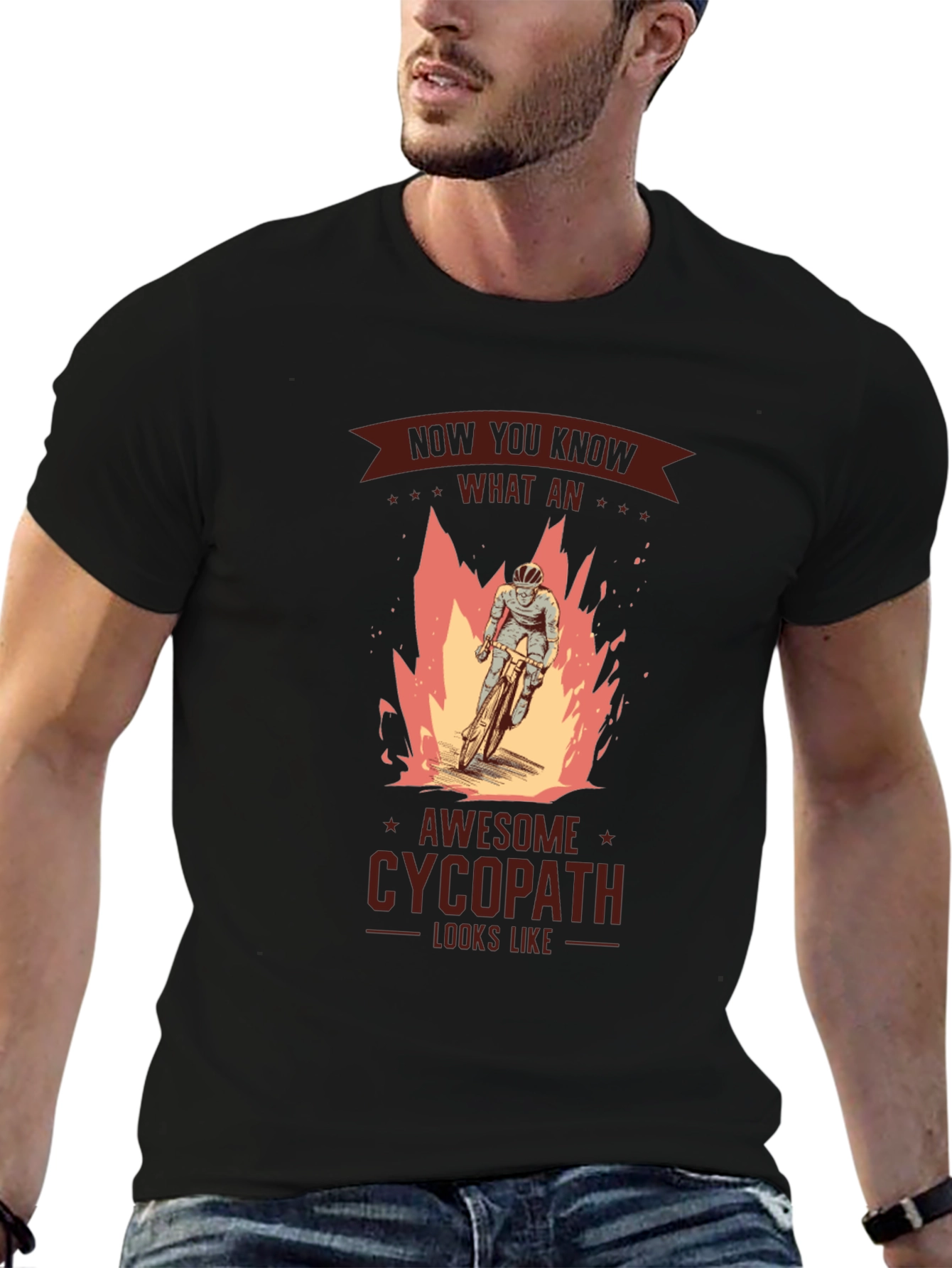 Awesome Cycopath T-Shirt - Biker Design
