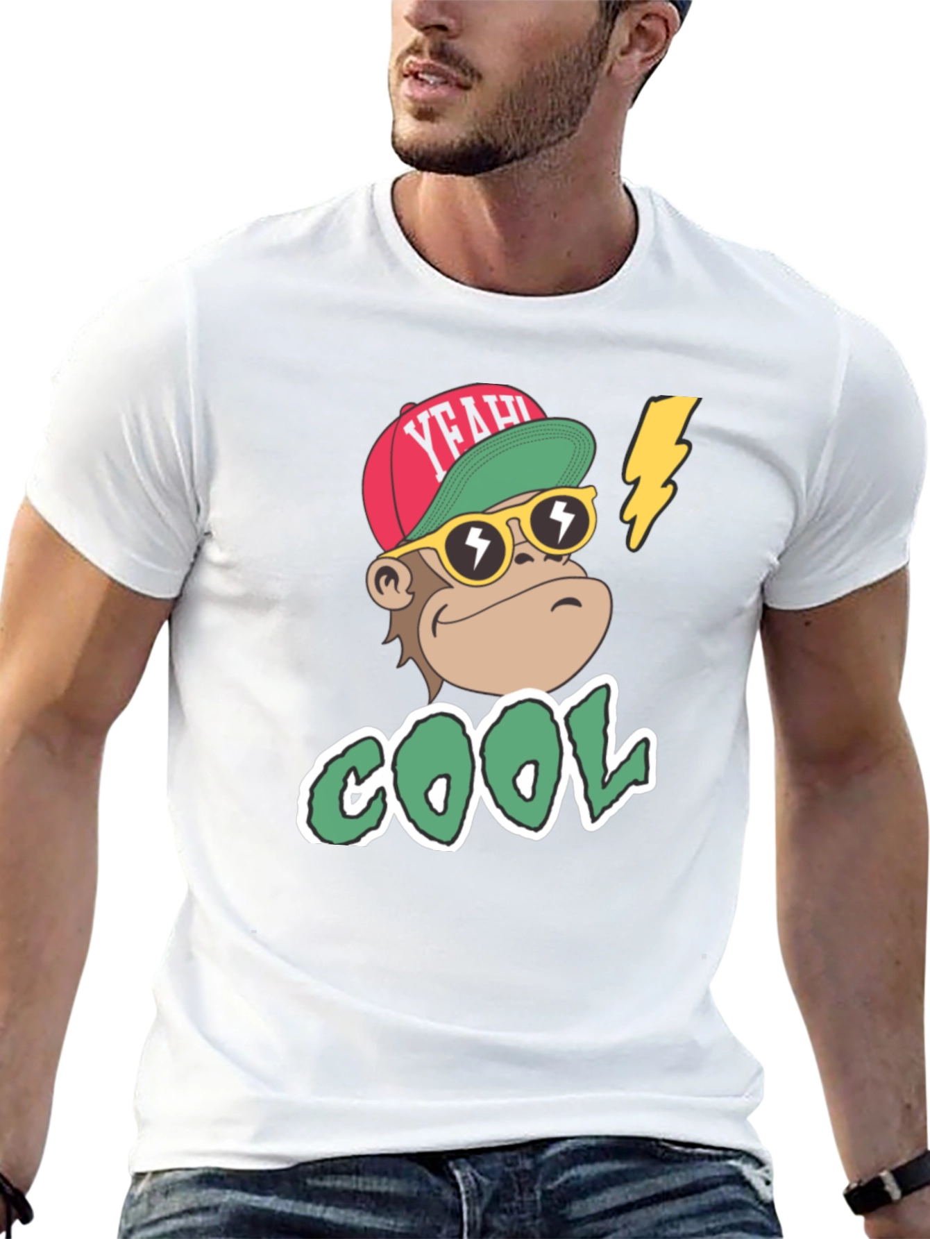 Cool Monkey Graphic T-Shirt - Trendy Streetwear