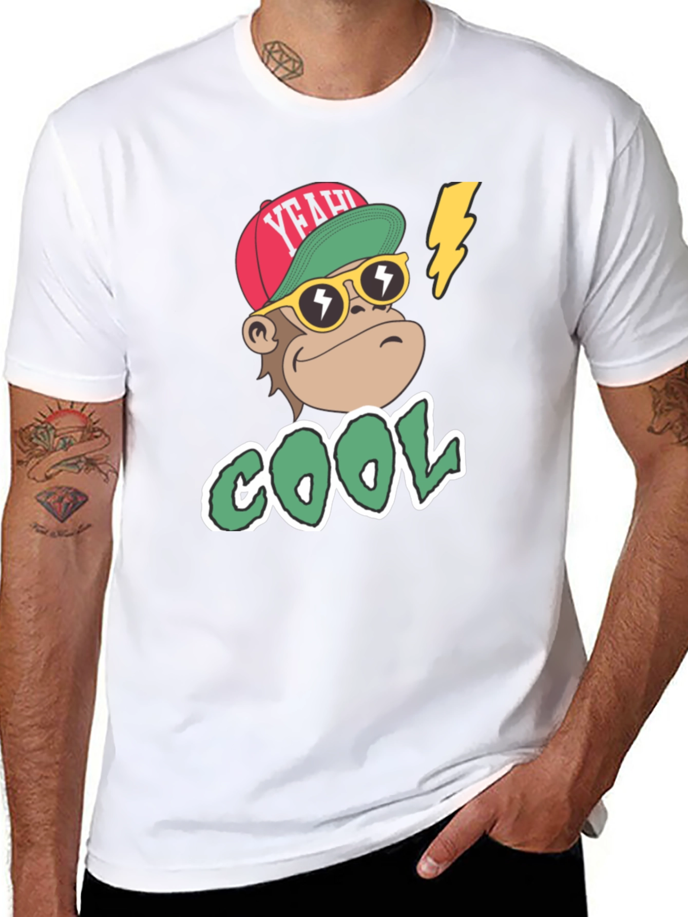 Cool Monkey Graphic T-Shirt - Trendy Streetwear