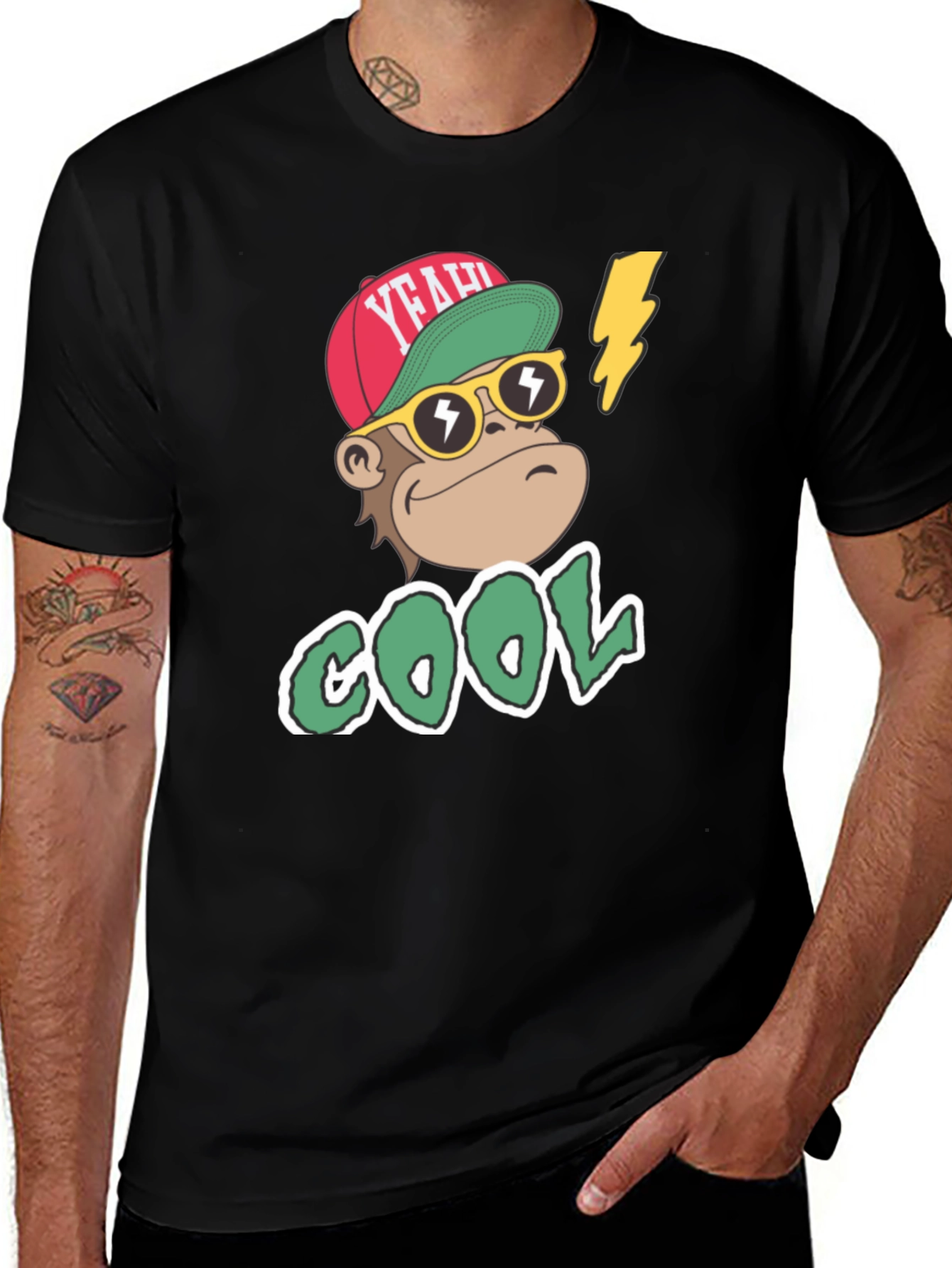 Cool Monkey Graphic T-Shirt - Trendy Streetwear