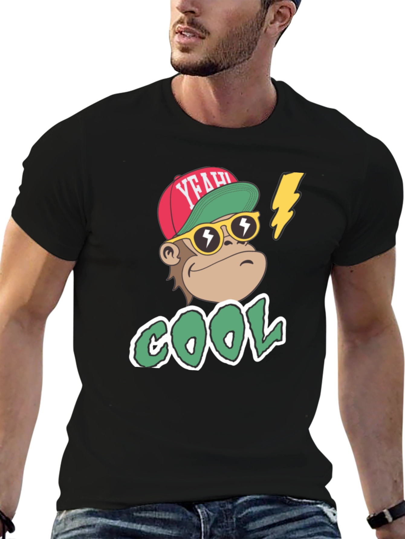 Cool Monkey Graphic T-Shirt - Trendy Streetwear