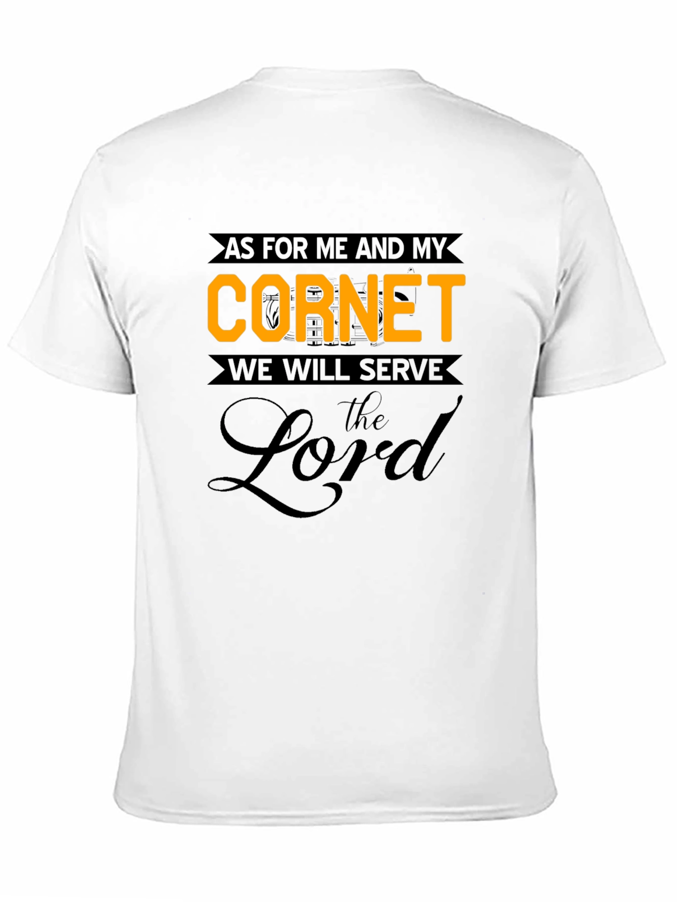 Cornet Serve the Lord Black T-Shirt