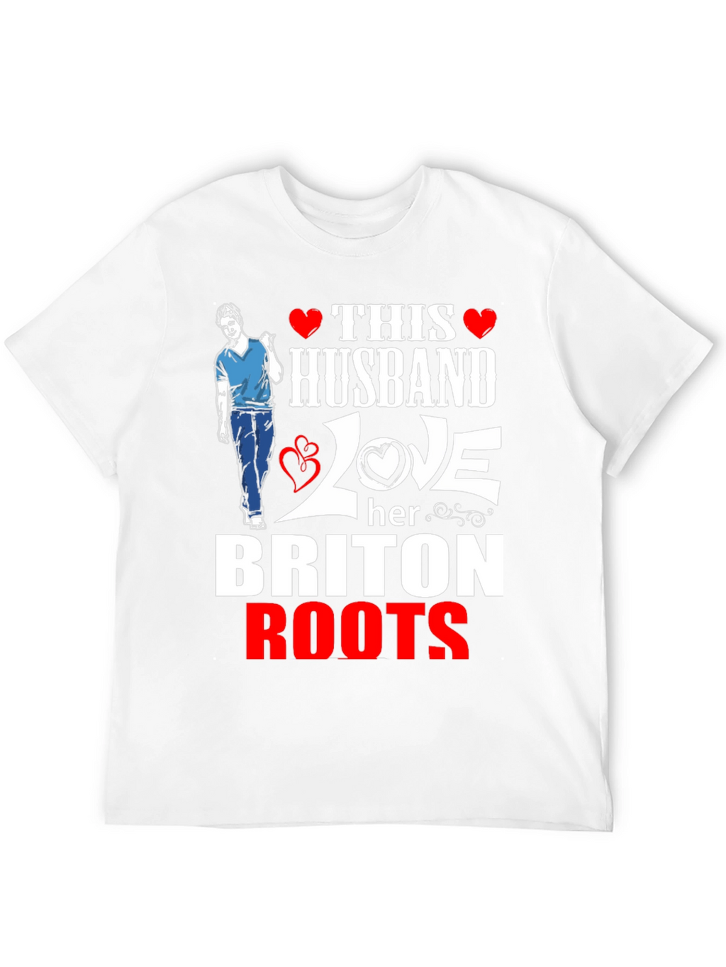 Husband Loves Her Briton Roots Graphic T-Shirt