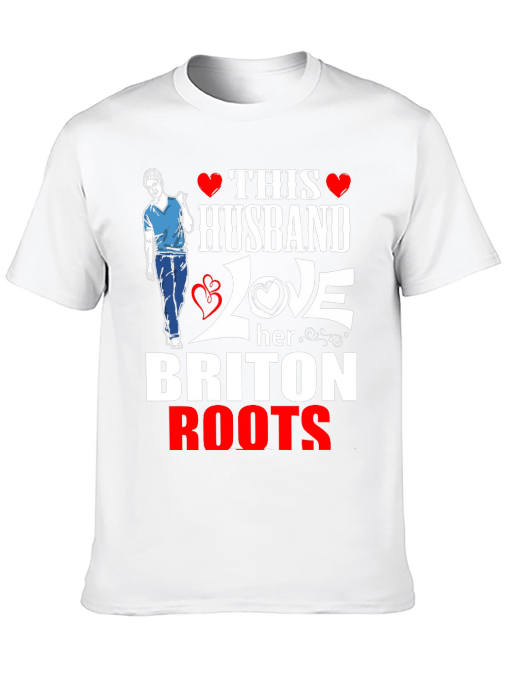 Husband Loves Her Briton Roots Graphic T-Shirt