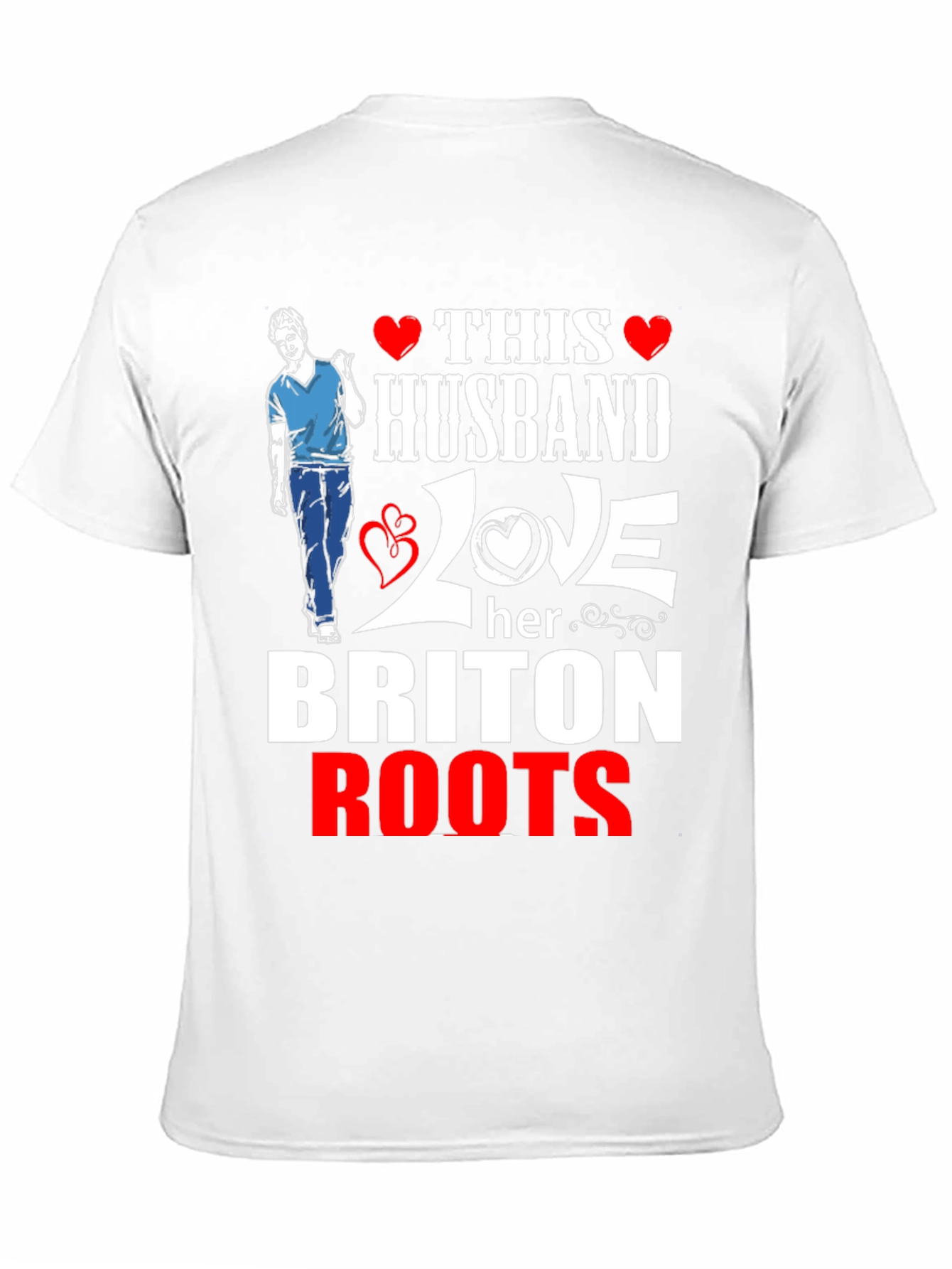 Husband Loves Her Briton Roots Graphic T-Shirt