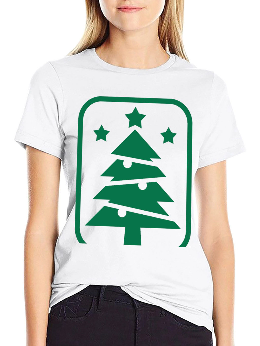 Christmas Tree Graphic Tee - Holiday Style
