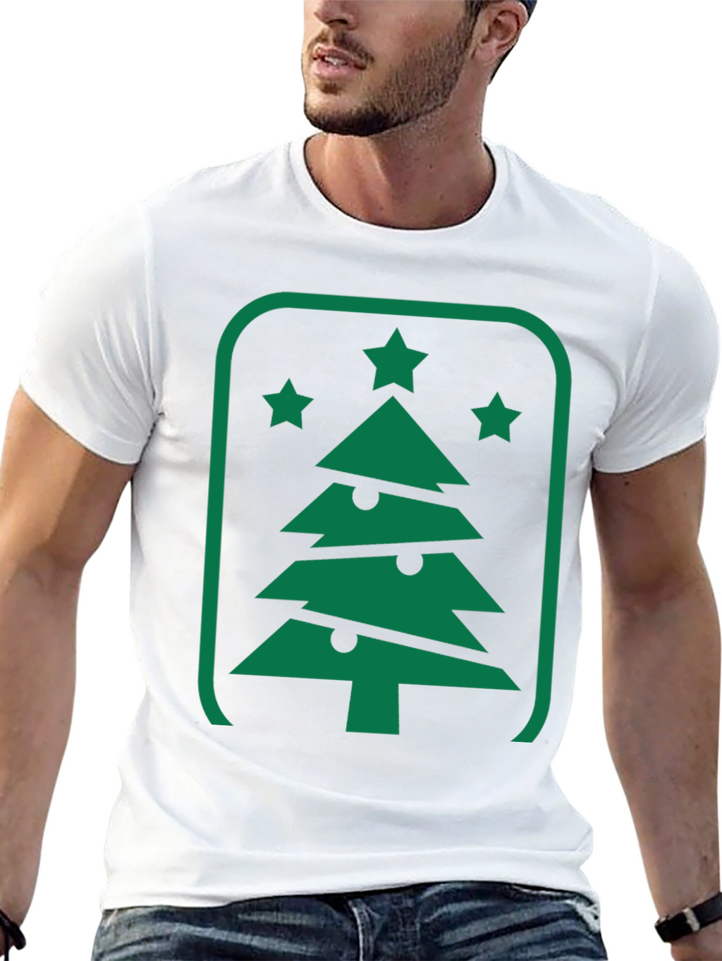 Christmas Tree Graphic Tee - Holiday Style
