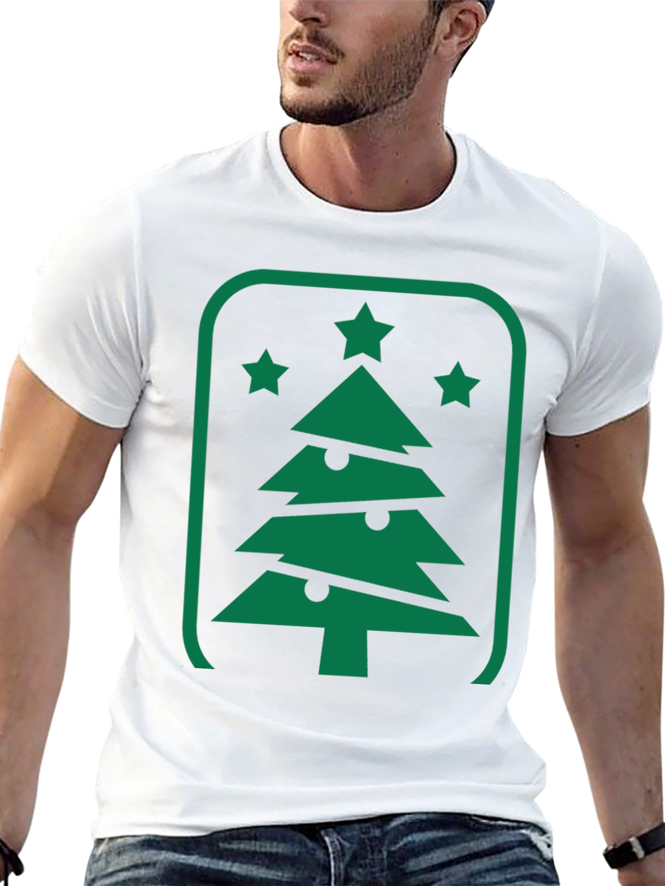 Christmas Tree Graphic Tee - Holiday Style