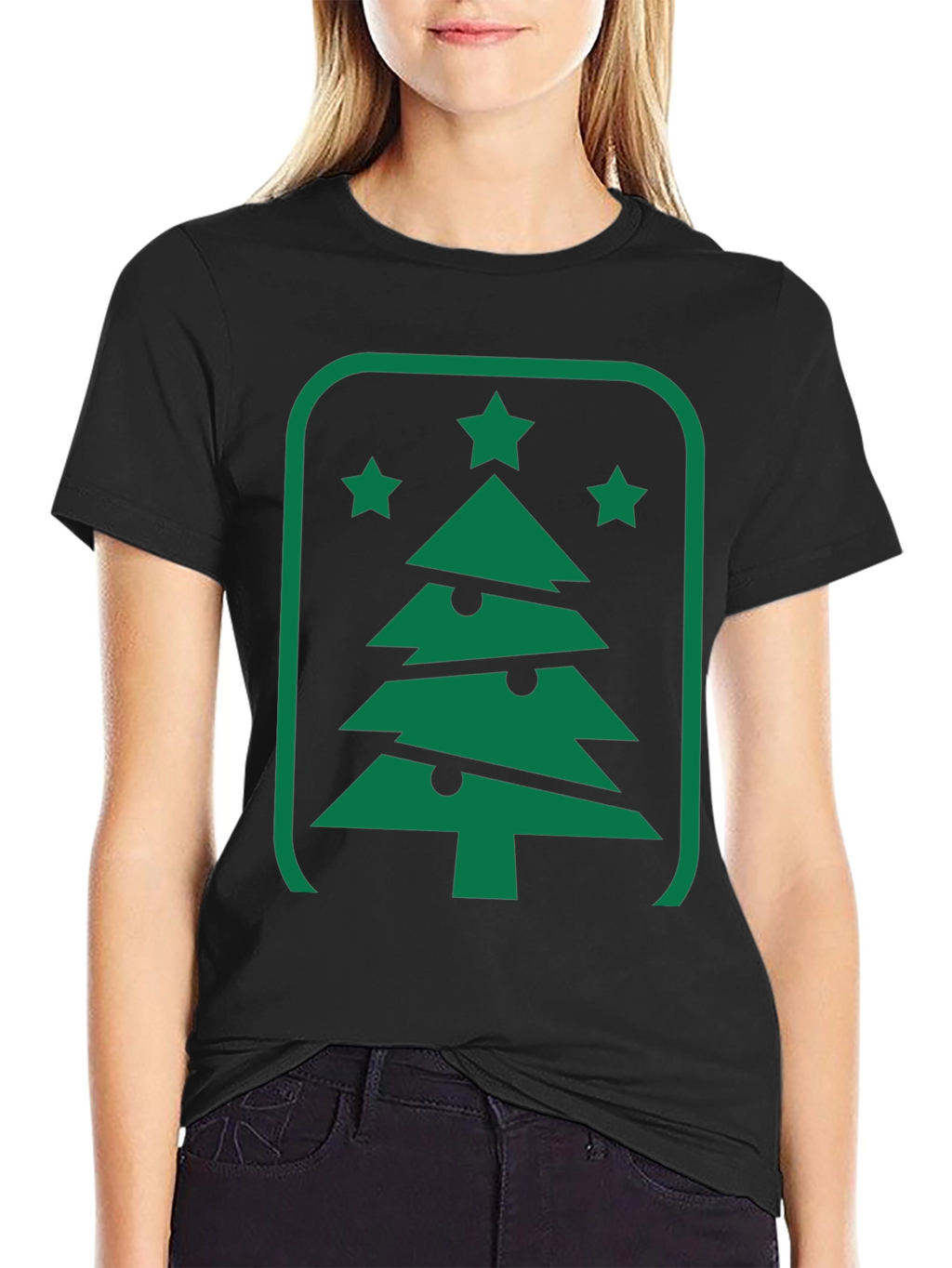 Christmas Tree Graphic Tee - Holiday Style