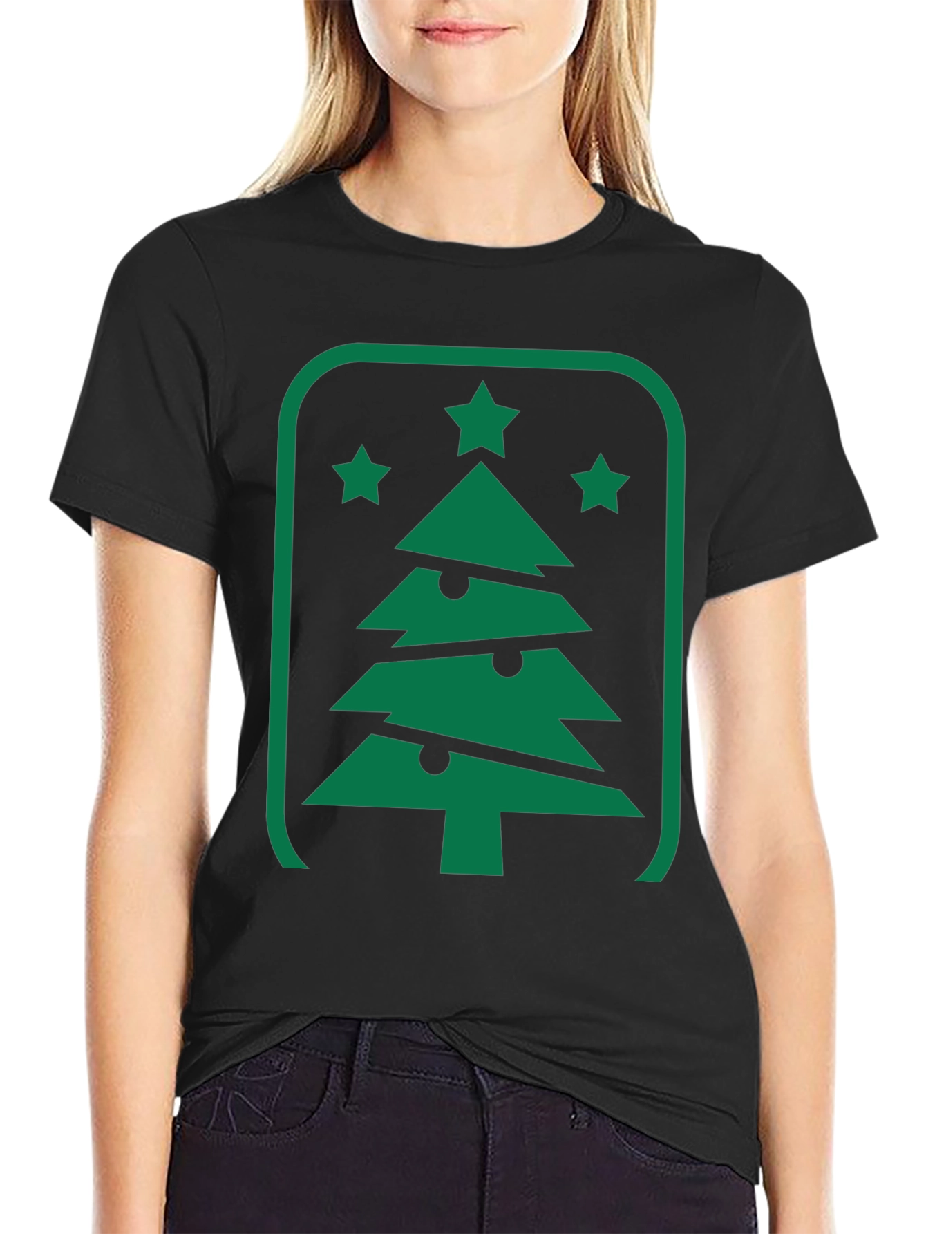 Christmas Tree Graphic Tee - Holiday Style