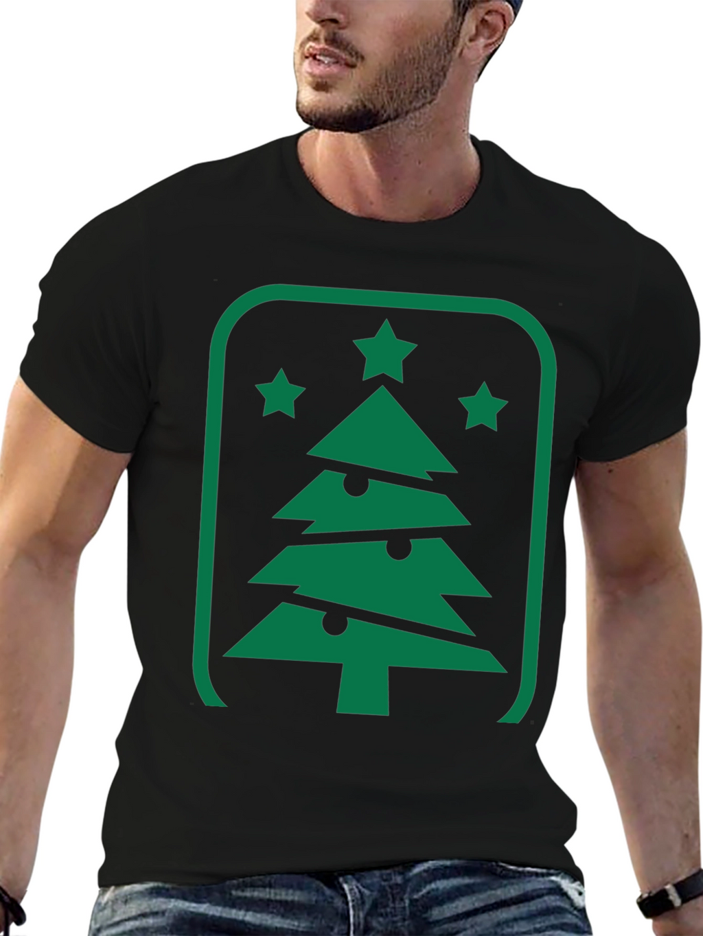 Christmas Tree Graphic Tee - Holiday Style