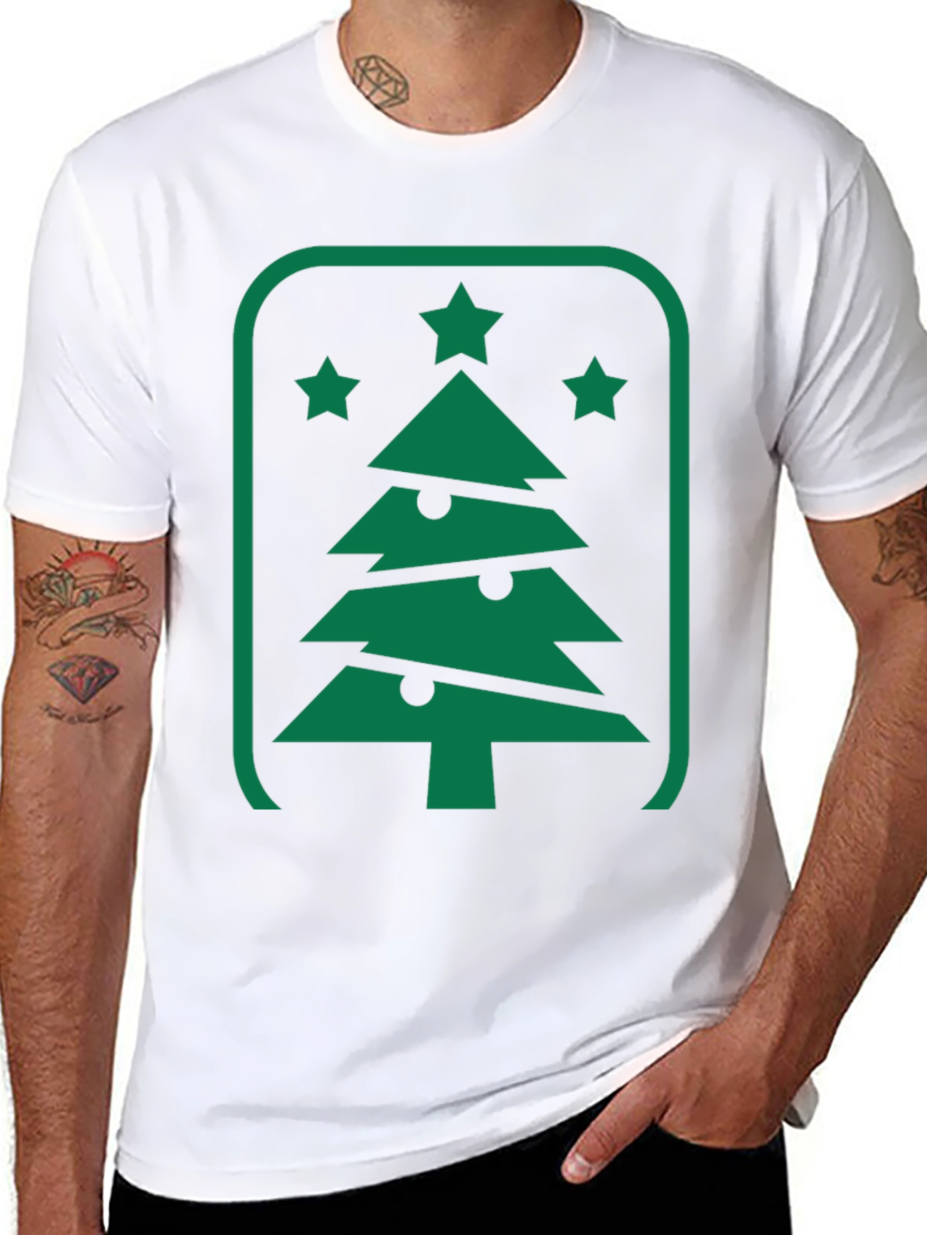 Christmas Tree Graphic Tee - Holiday Style