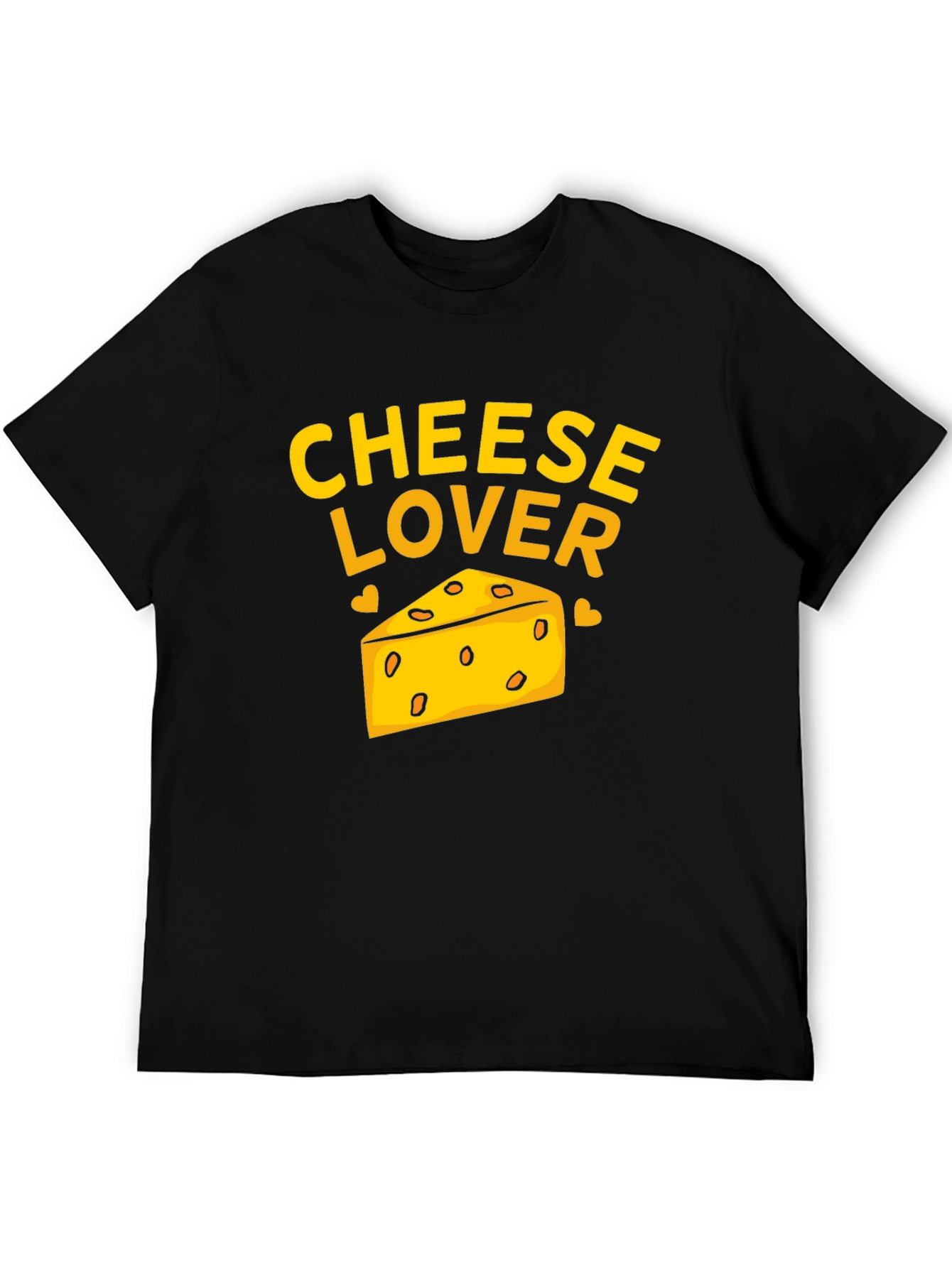 Cheese Lover T-Shirt - Black Graphic Tee