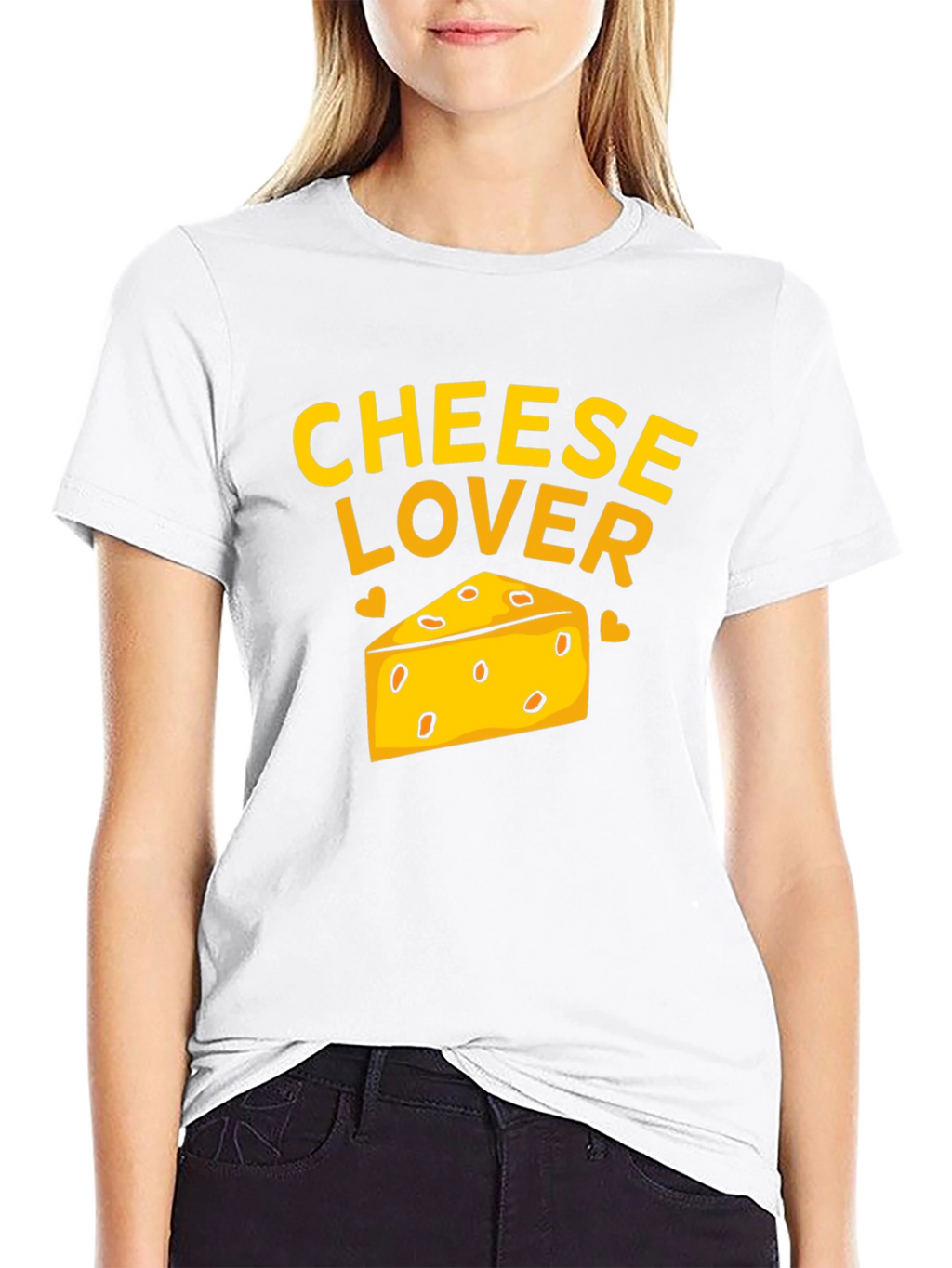 Cheese Lover T-Shirt - Black Graphic Tee