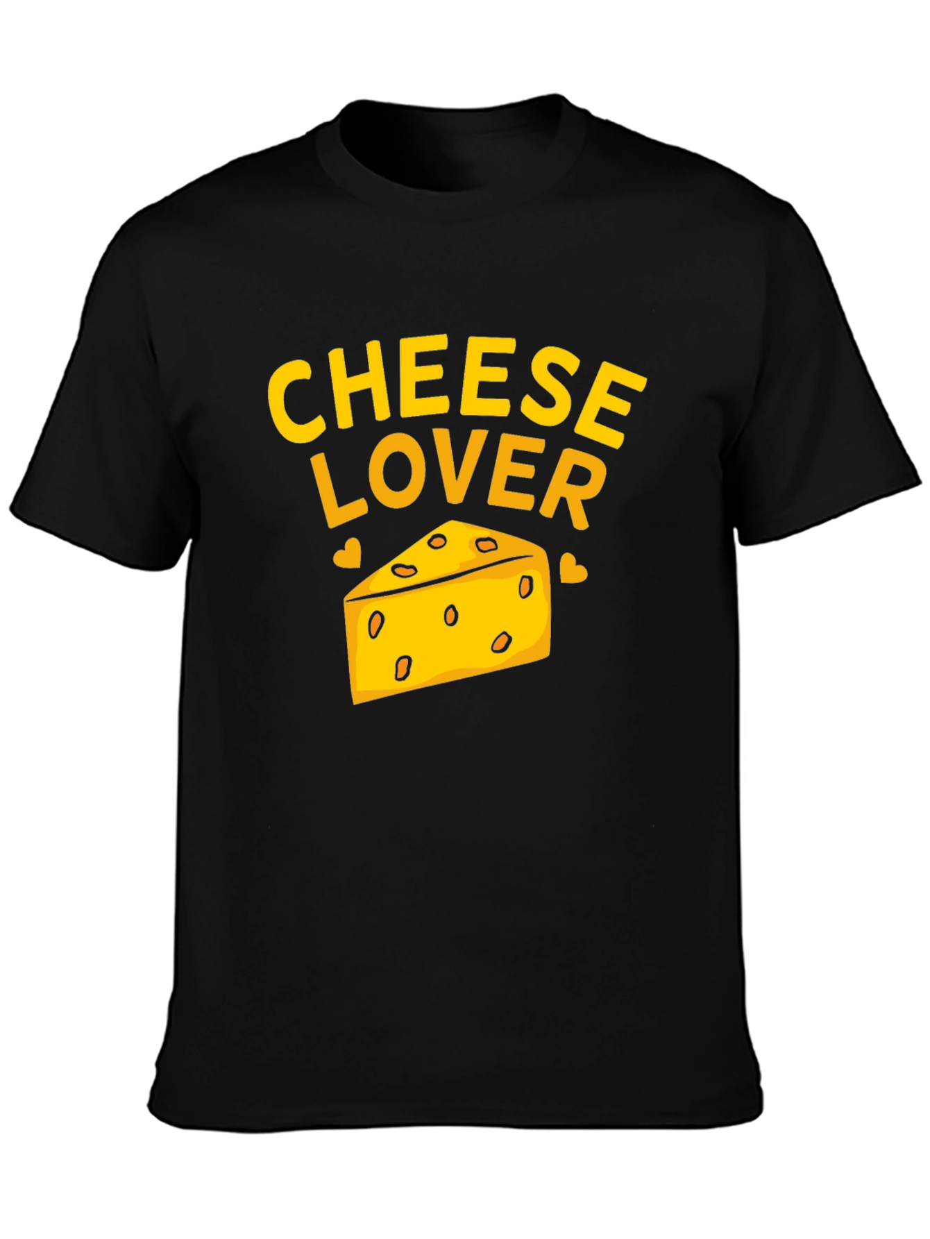 Cheese Lover T-Shirt - Black Graphic Tee