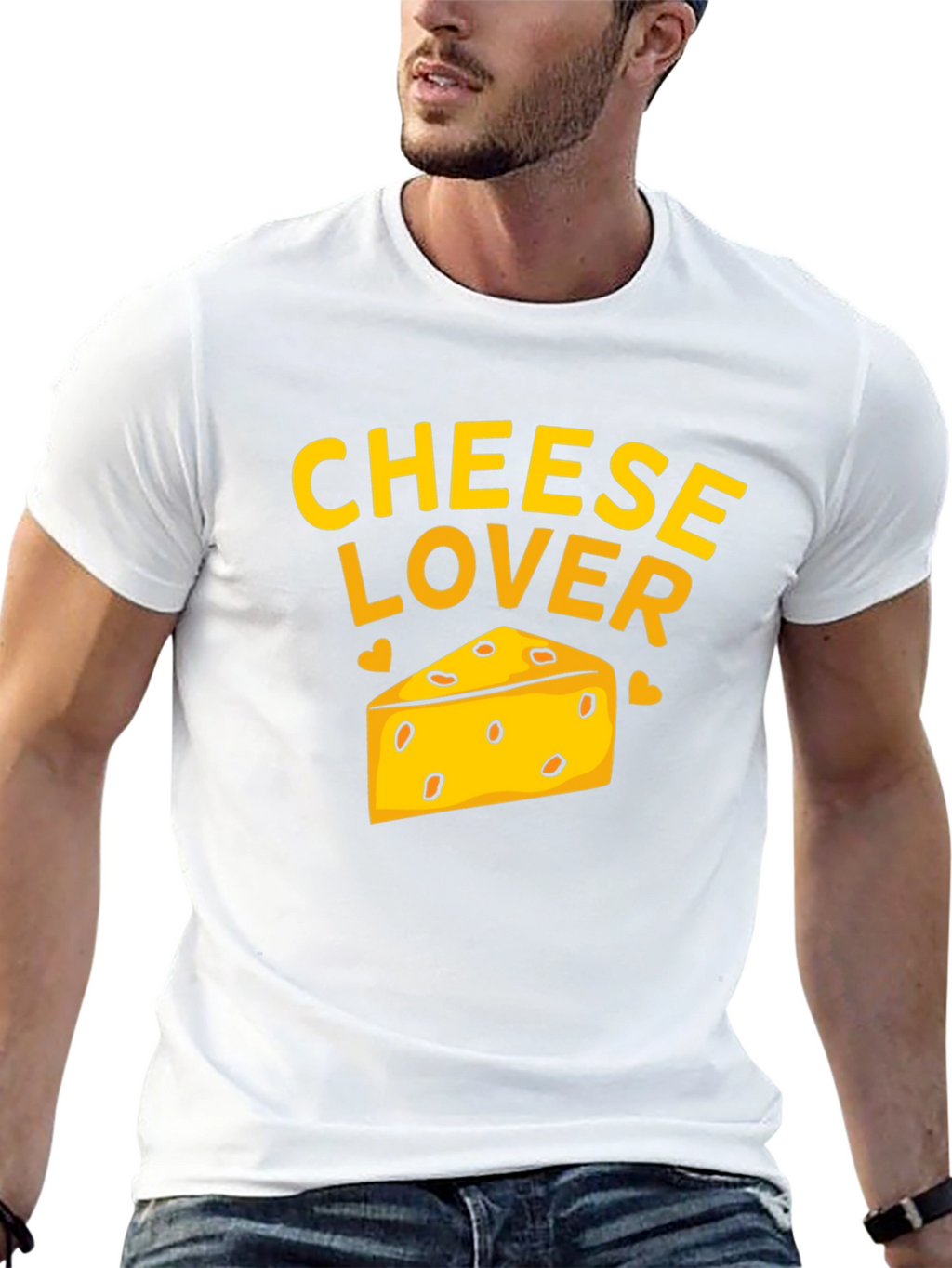 Cheese Lover T-Shirt - Black Graphic Tee