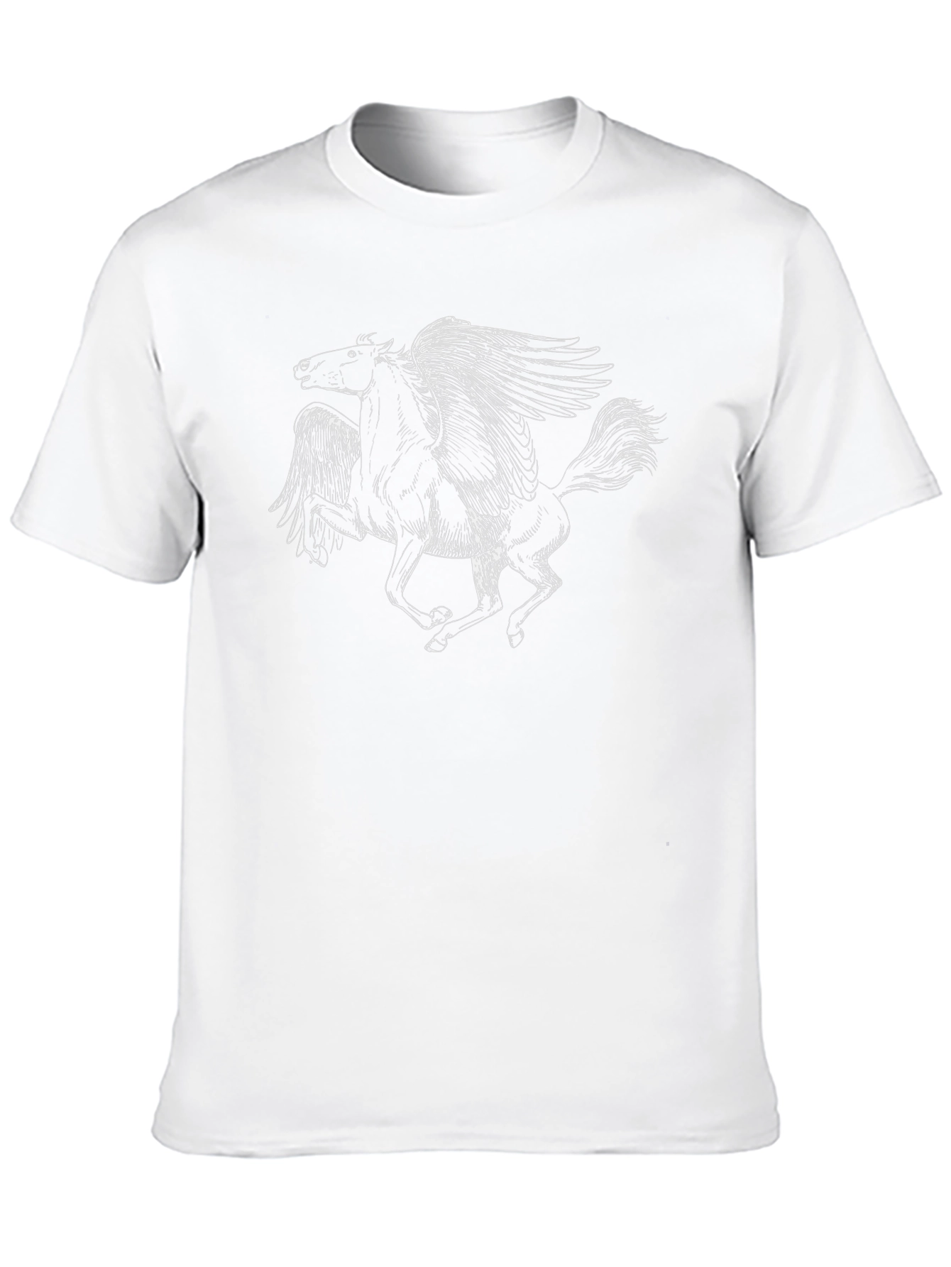 Black Pegasus Graphic Tee - Mens Short Sleeve Shirt