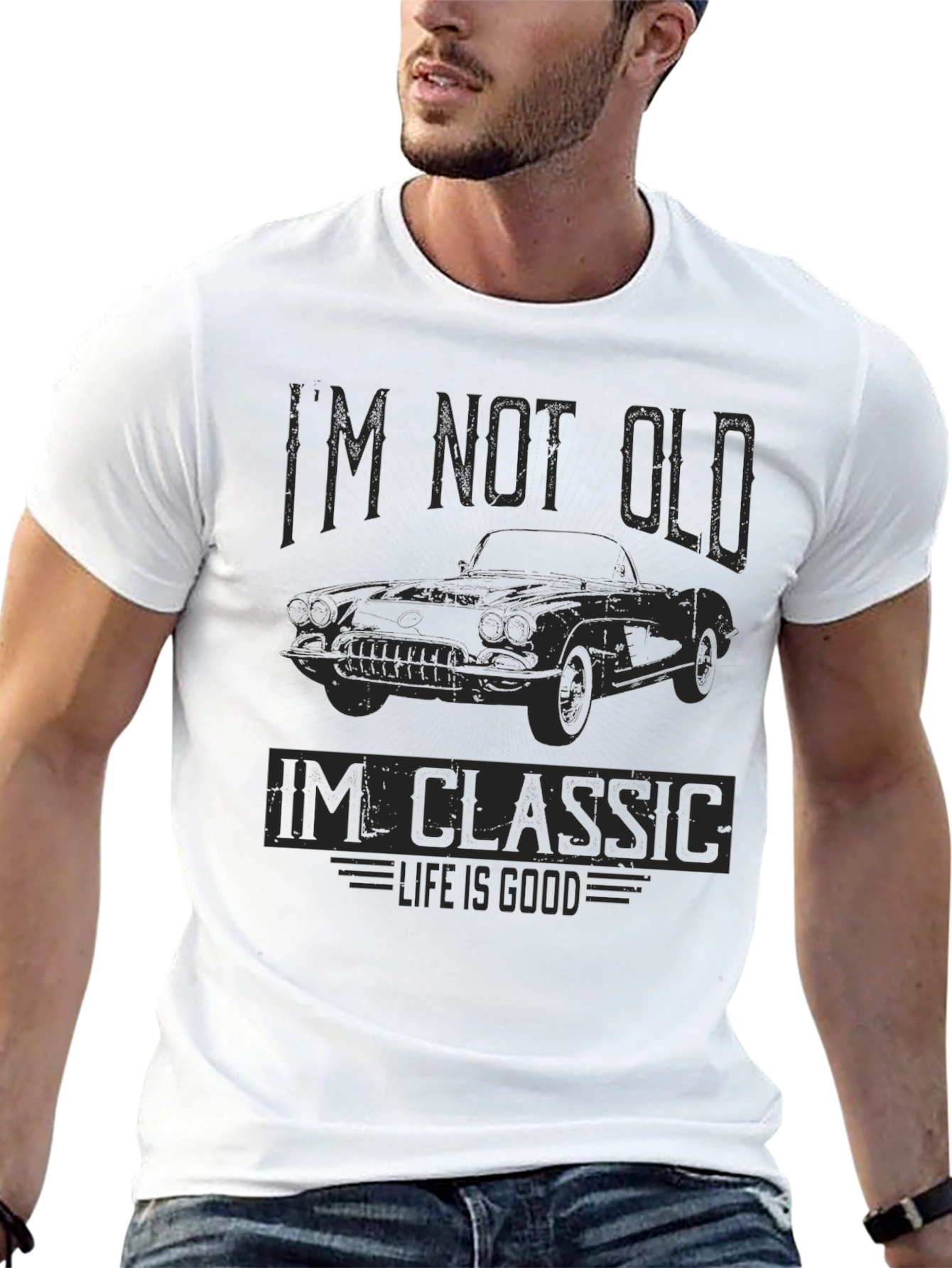 Im Not Old Im Classic Car Graphic Tee