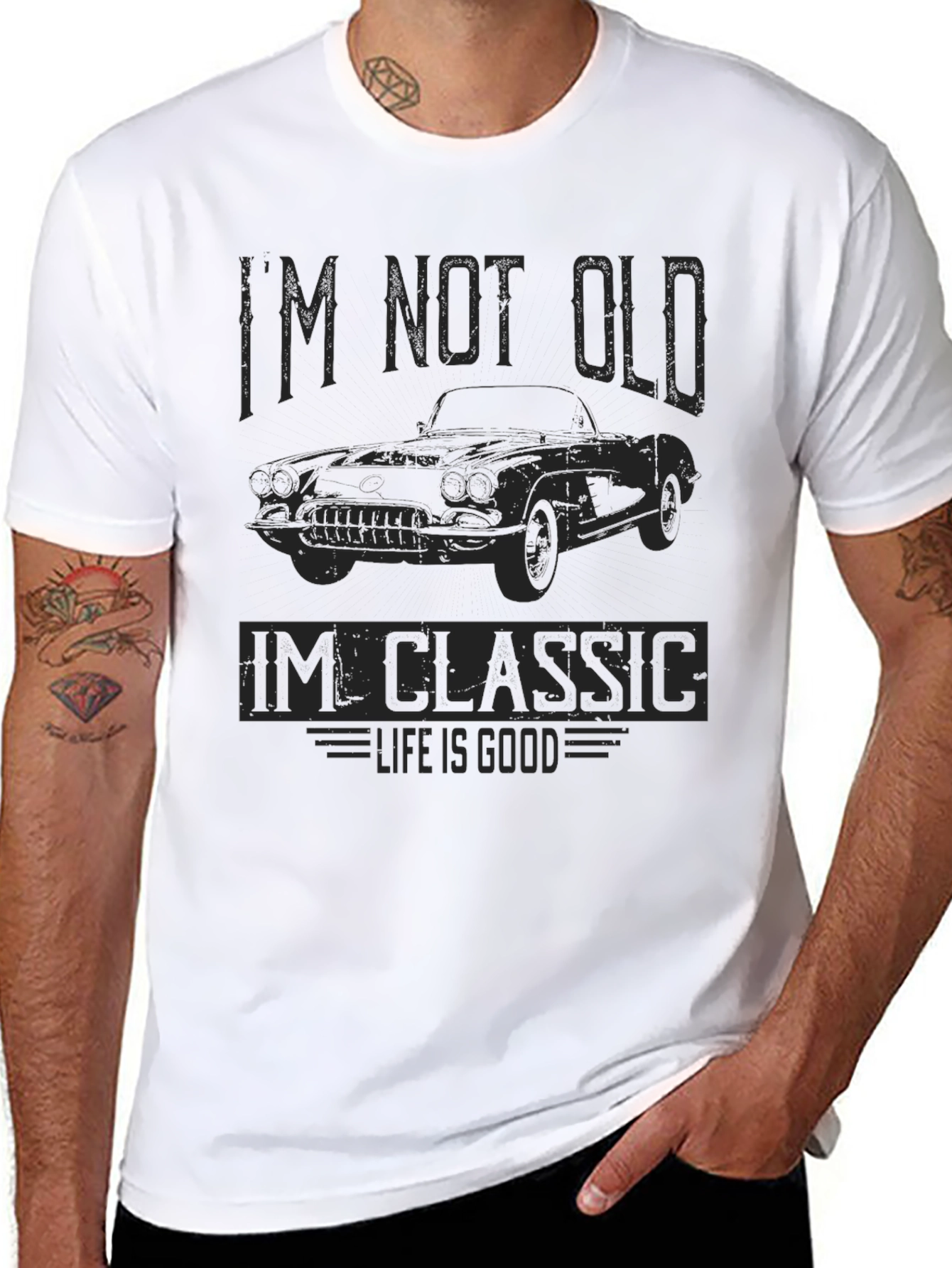 Im Not Old Im Classic Car Graphic Tee