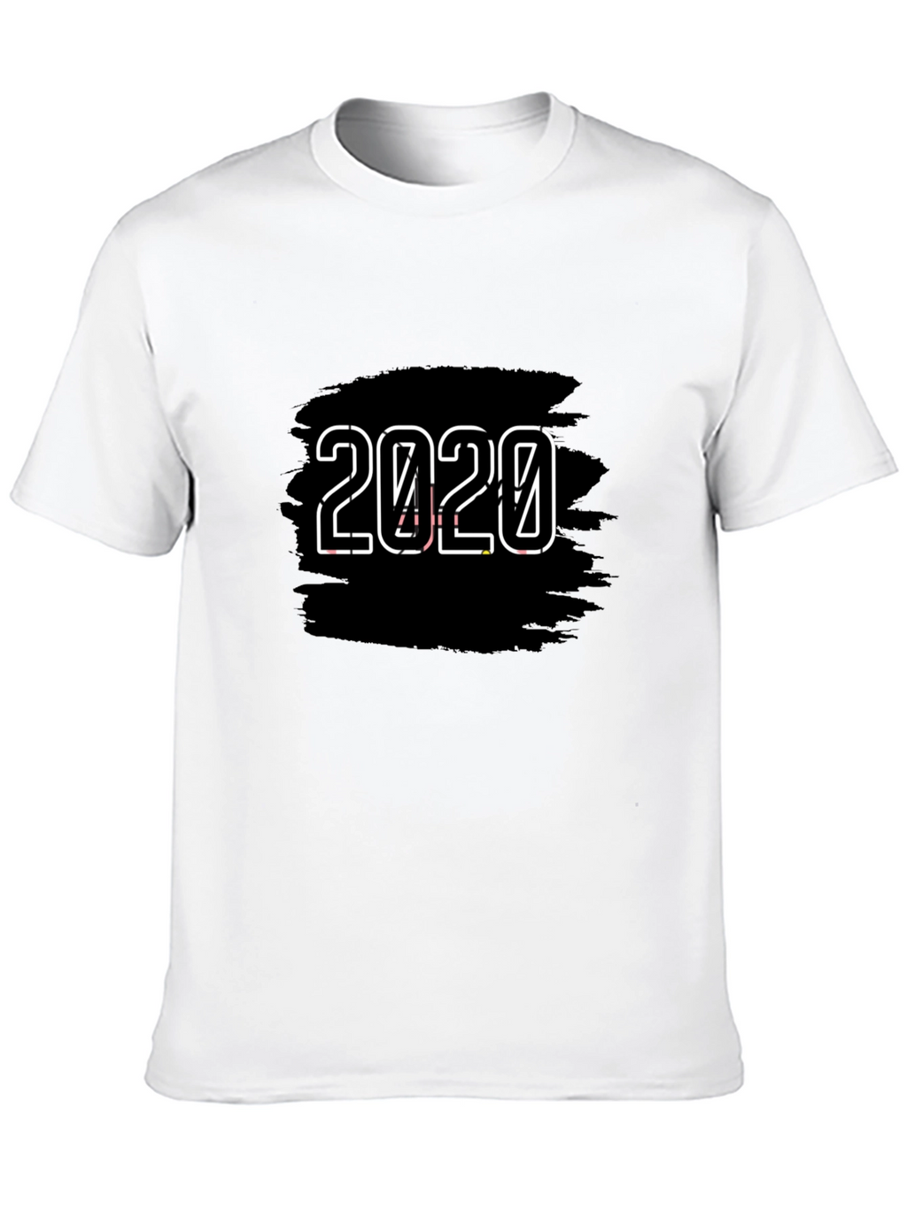 2020 Graphic Print Black T-Shirt