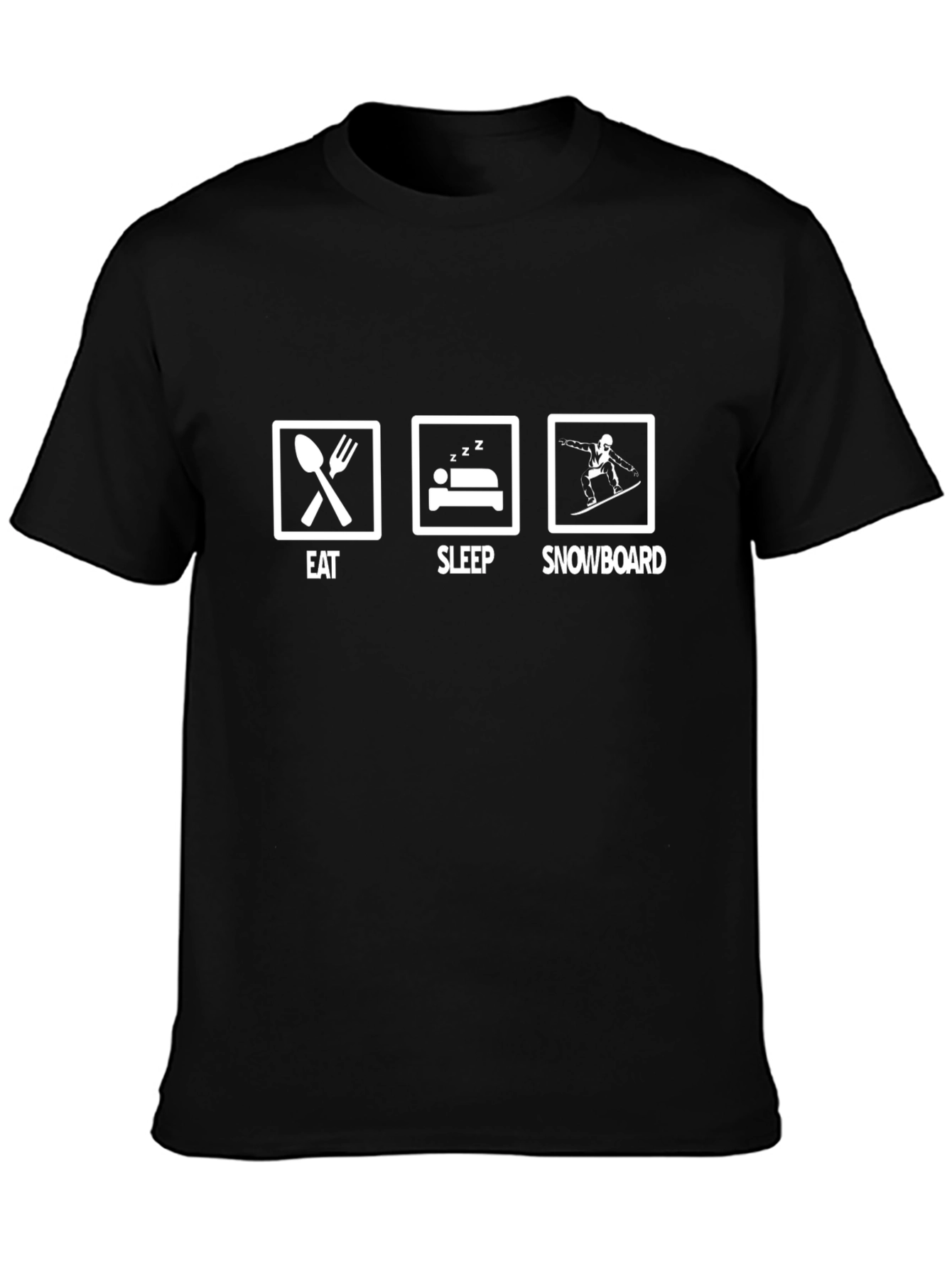 Eat Sleep Snowboard Graphic Tee