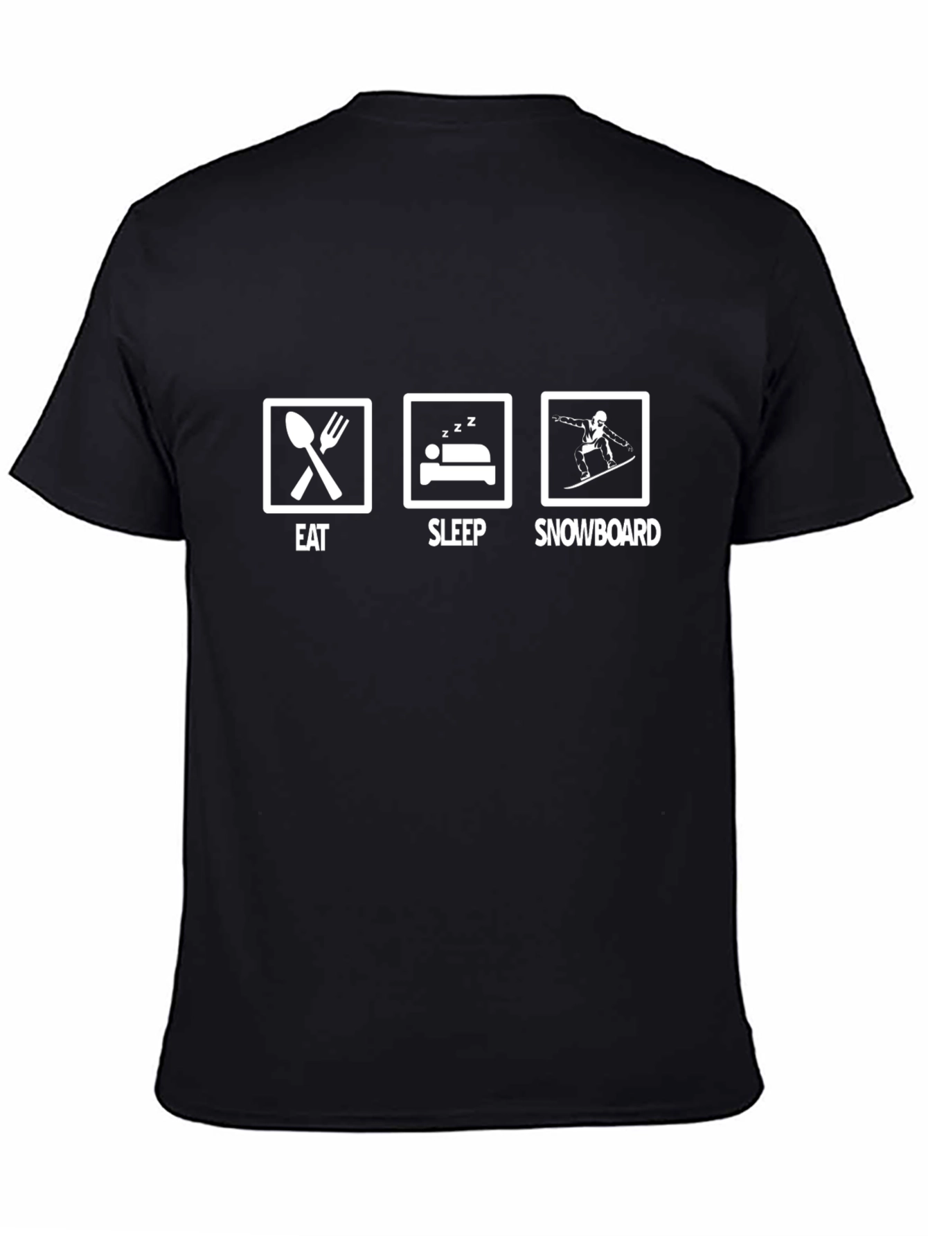 Eat Sleep Snowboard Graphic Tee