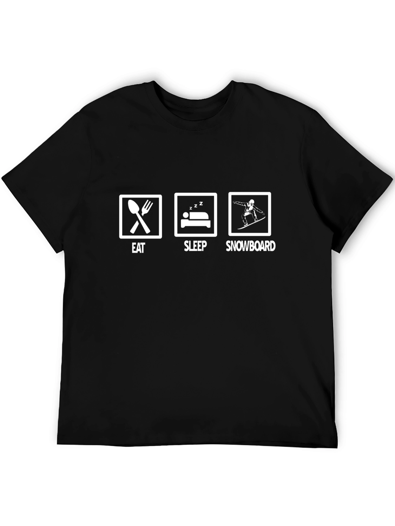 Eat Sleep Snowboard Graphic Tee