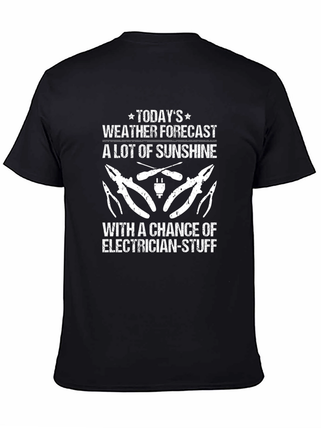 Electrician Weather Forecast Graphic T-Shirt
