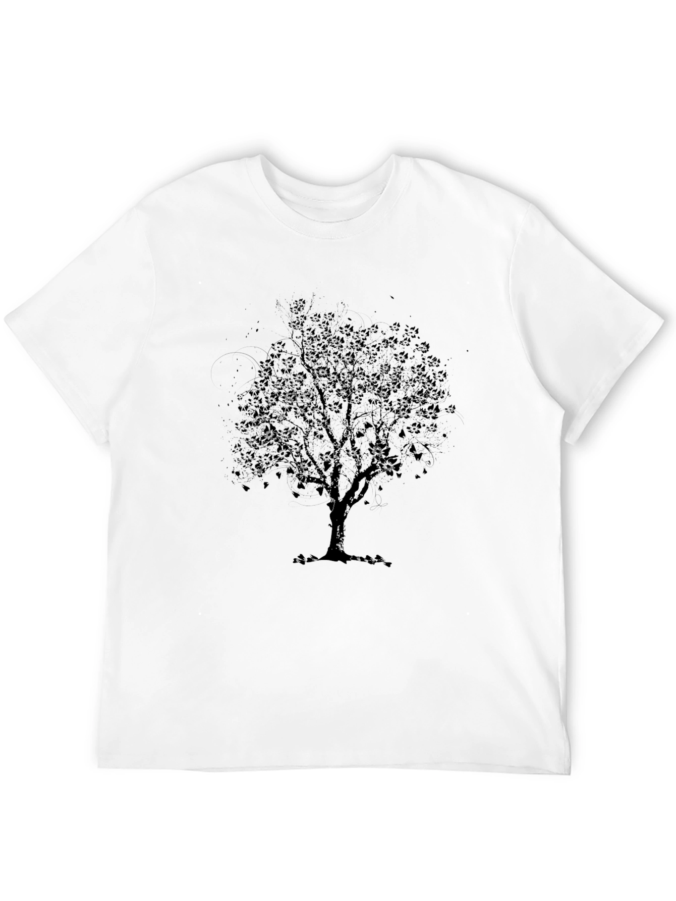 Black Tree Graphic T-Shirt - Mens Casual Tee