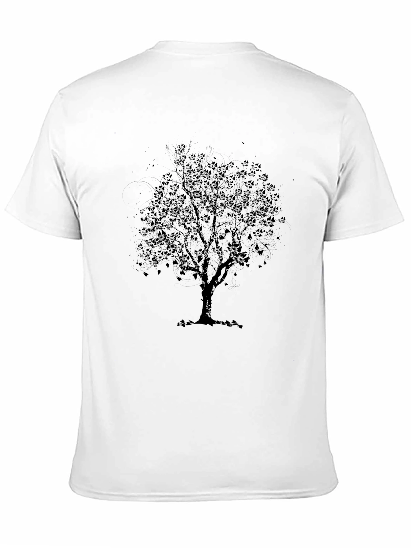 Black Tree Graphic T-Shirt - Mens Casual Tee