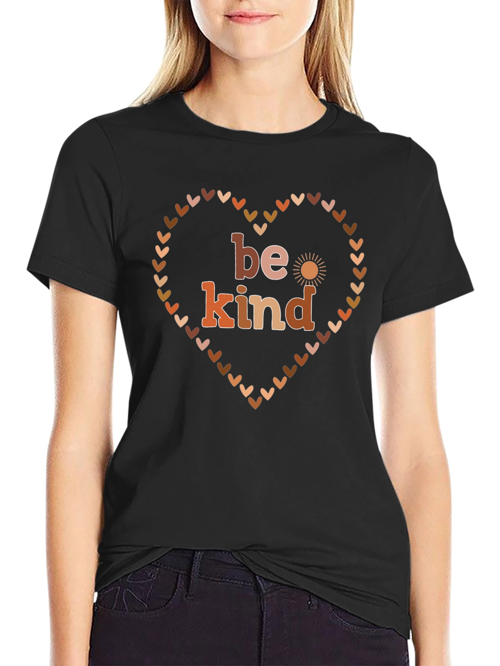 Be Kind Heart Graphic T-Shirt