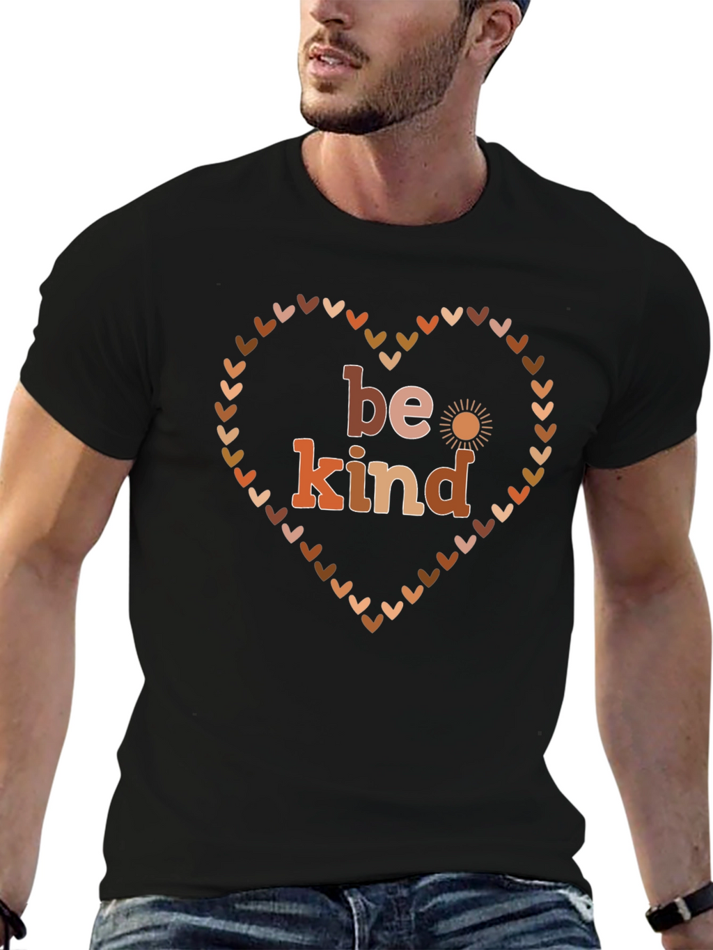 Be Kind Heart Graphic T-Shirt