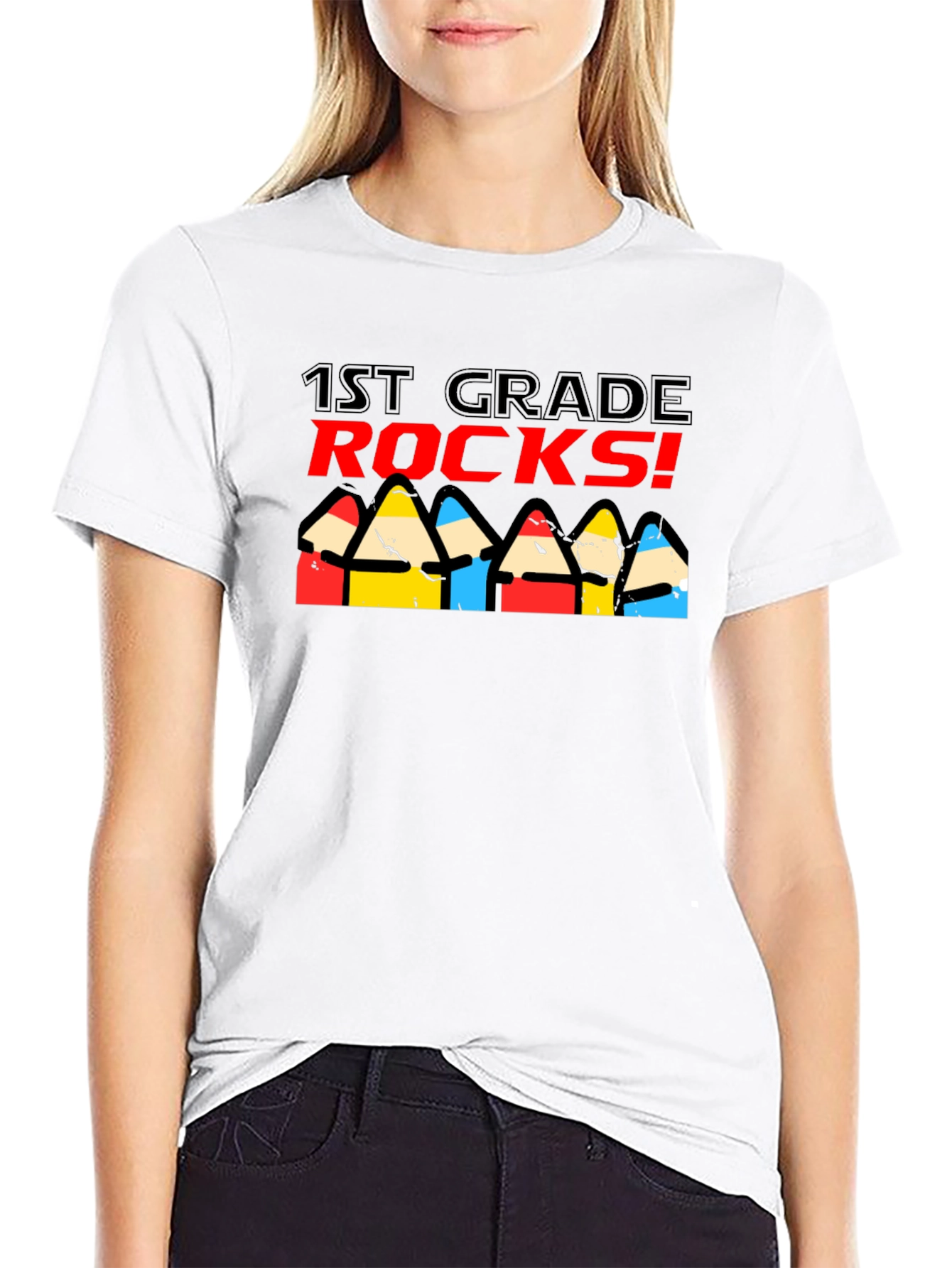 1st Grade Rocks! Graphic Tee - Back to School Shirt
