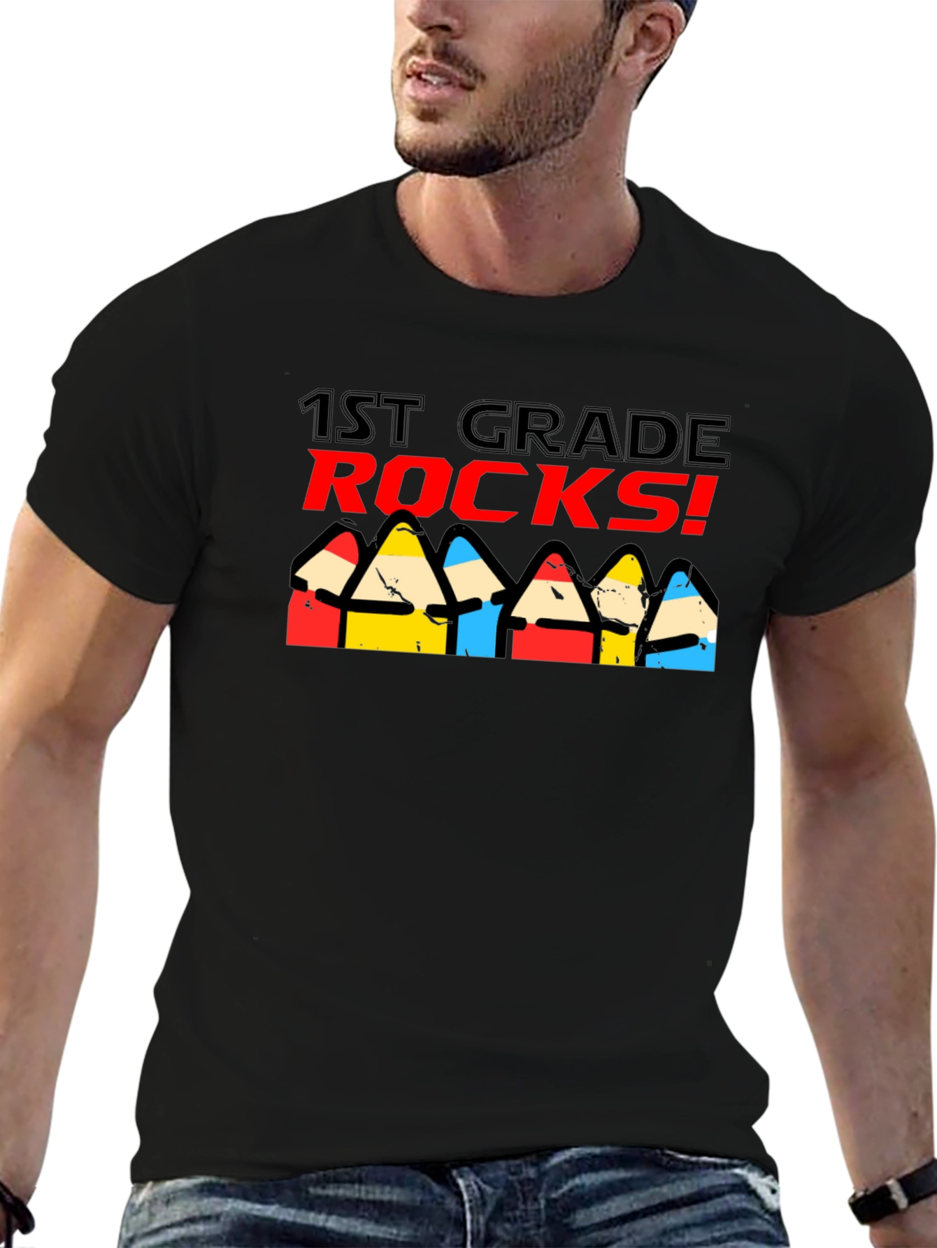 1st Grade Rocks! Graphic Tee - Back to School Shirt