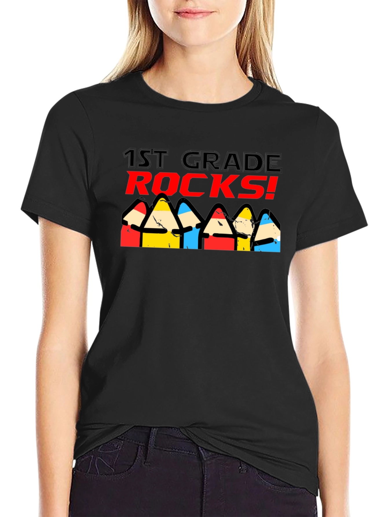 1st Grade Rocks! Graphic Tee - Back to School Shirt