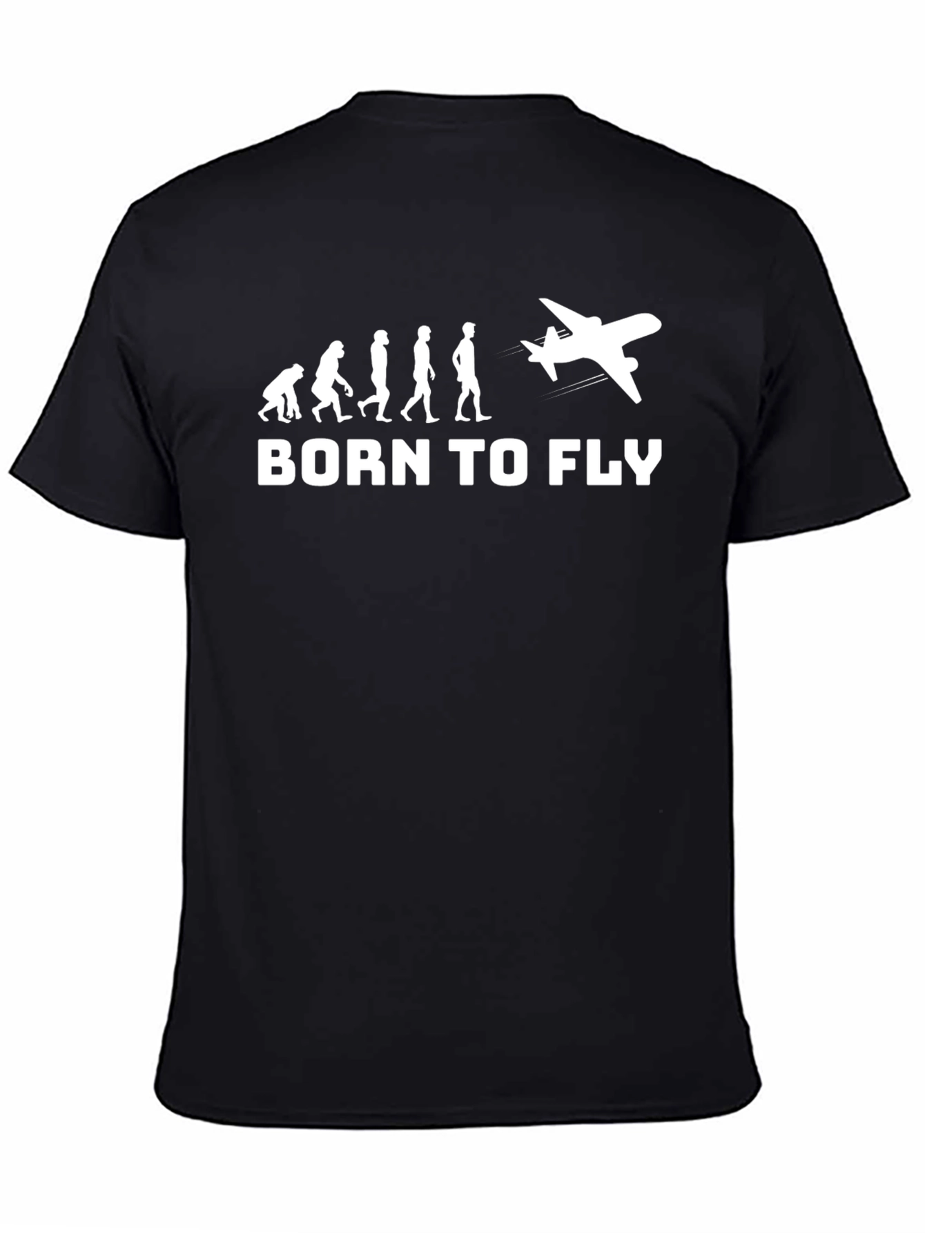 Born to Fly Evolution T-Shirt - Pilot Aviation Tee