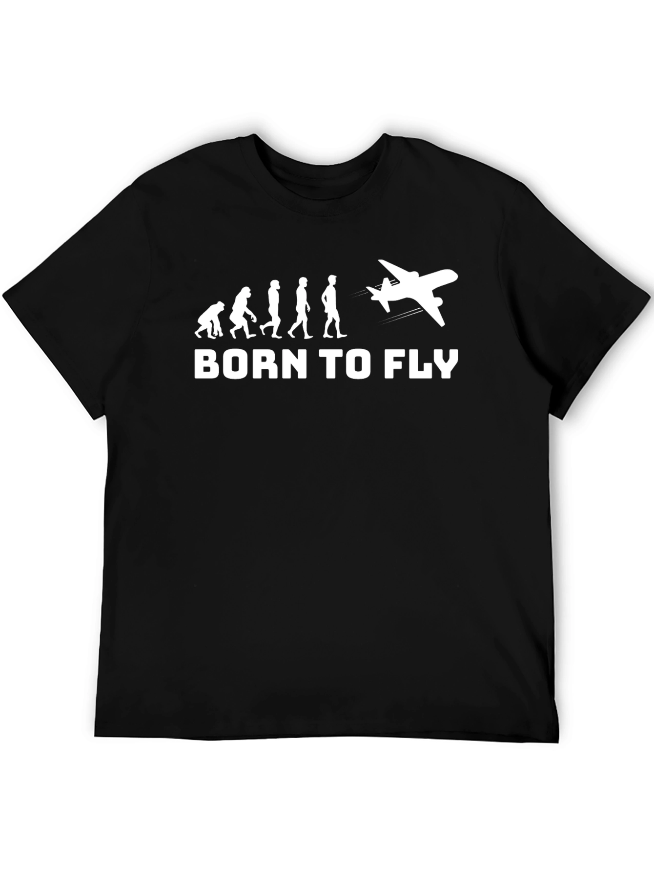 Born to Fly Evolution T-Shirt - Pilot Aviation Tee