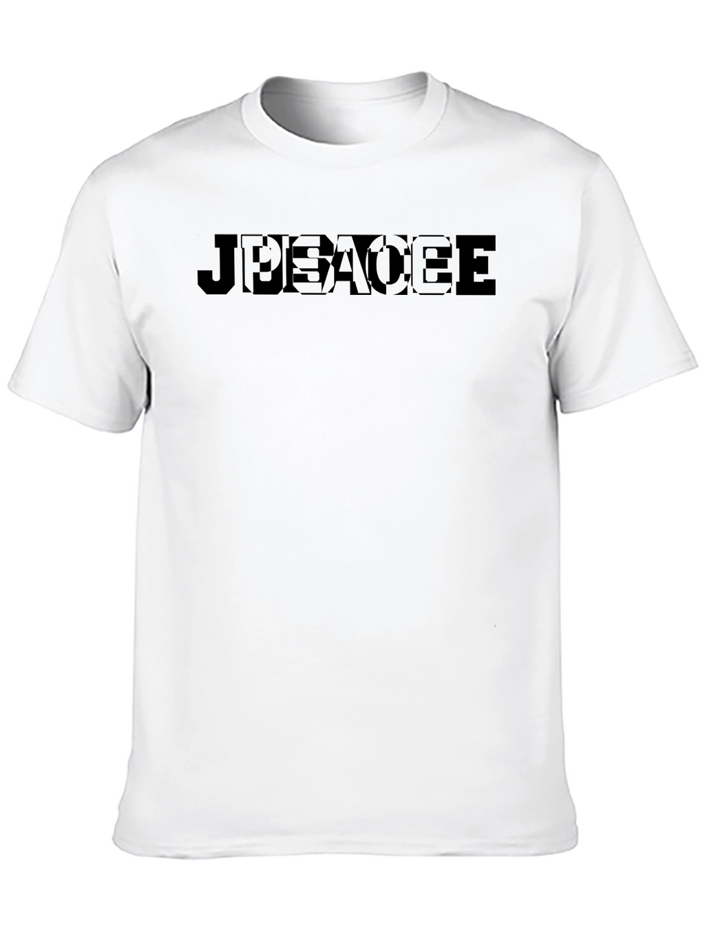 JEEBACEE Black Graphic T-Shirt
