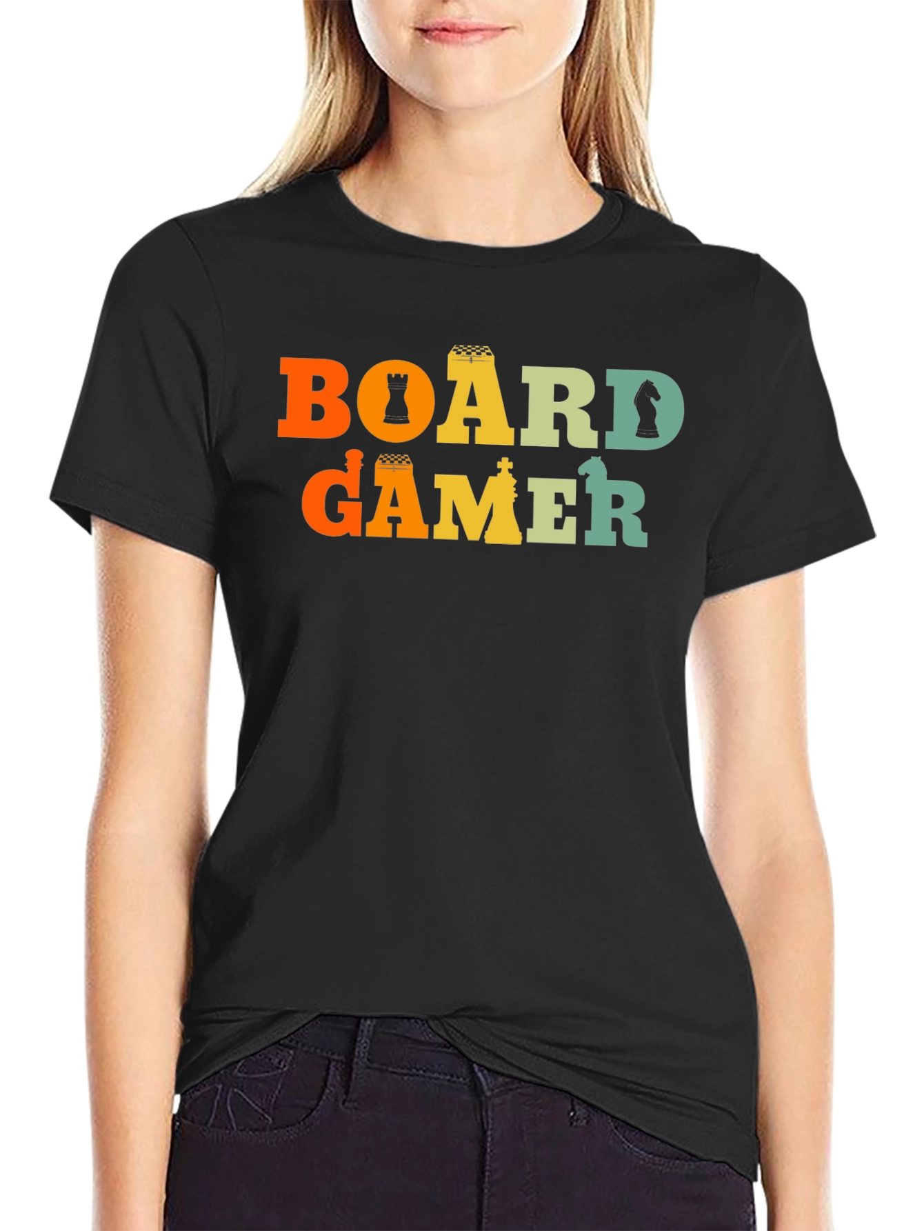 Board Gamer T-Shirt - Chess Piece Design