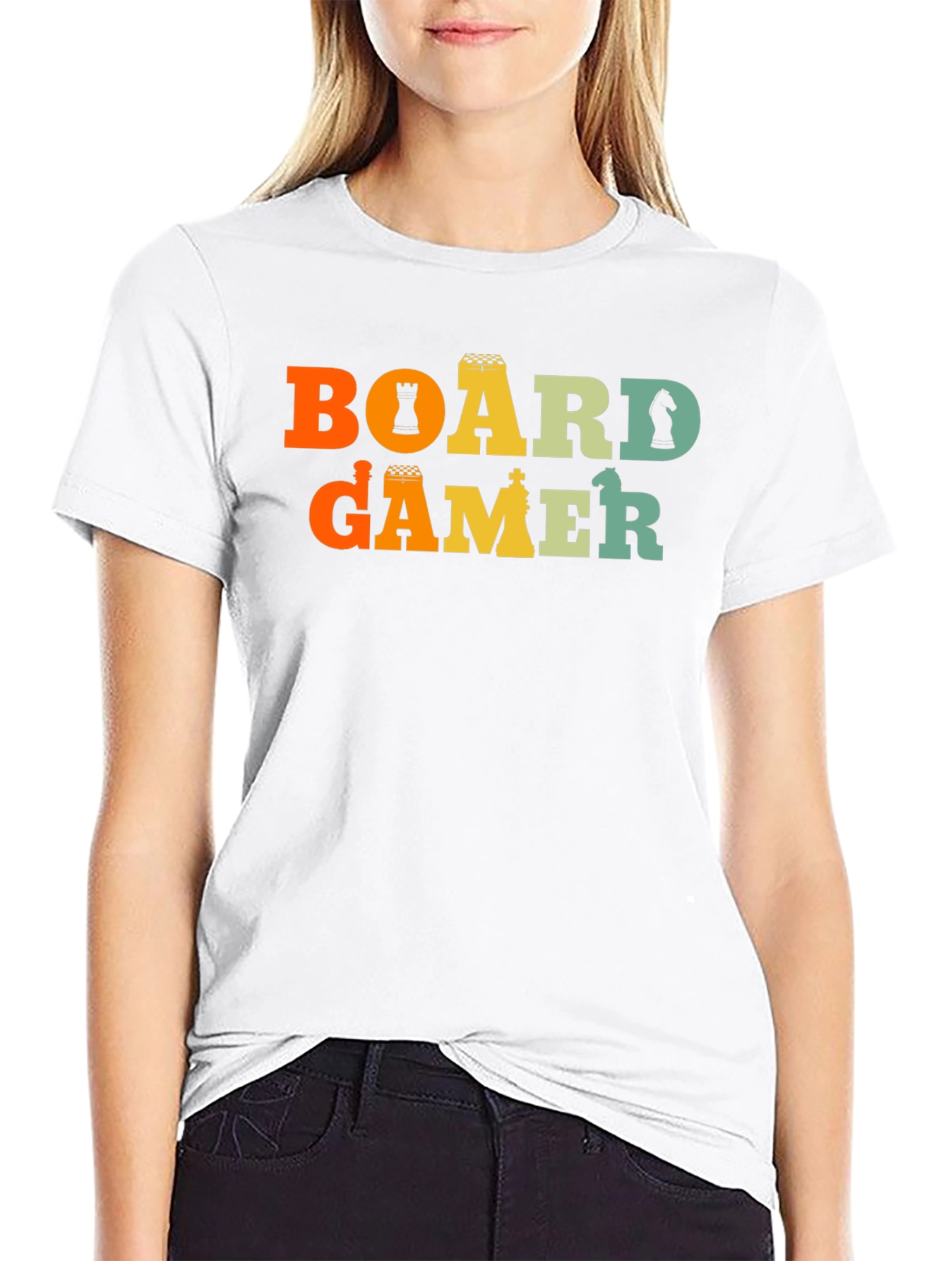 Board Gamer T-Shirt - Chess Piece Design