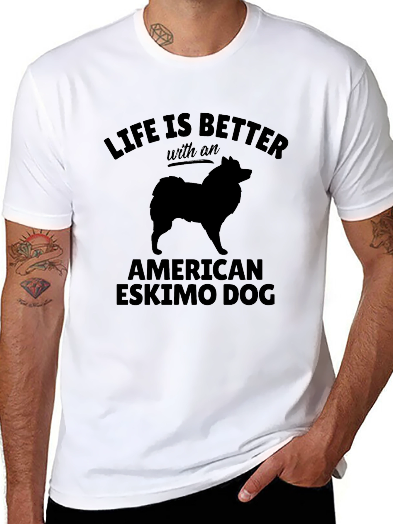 American Eskimo Dog T-Shirt: Life is Better With
