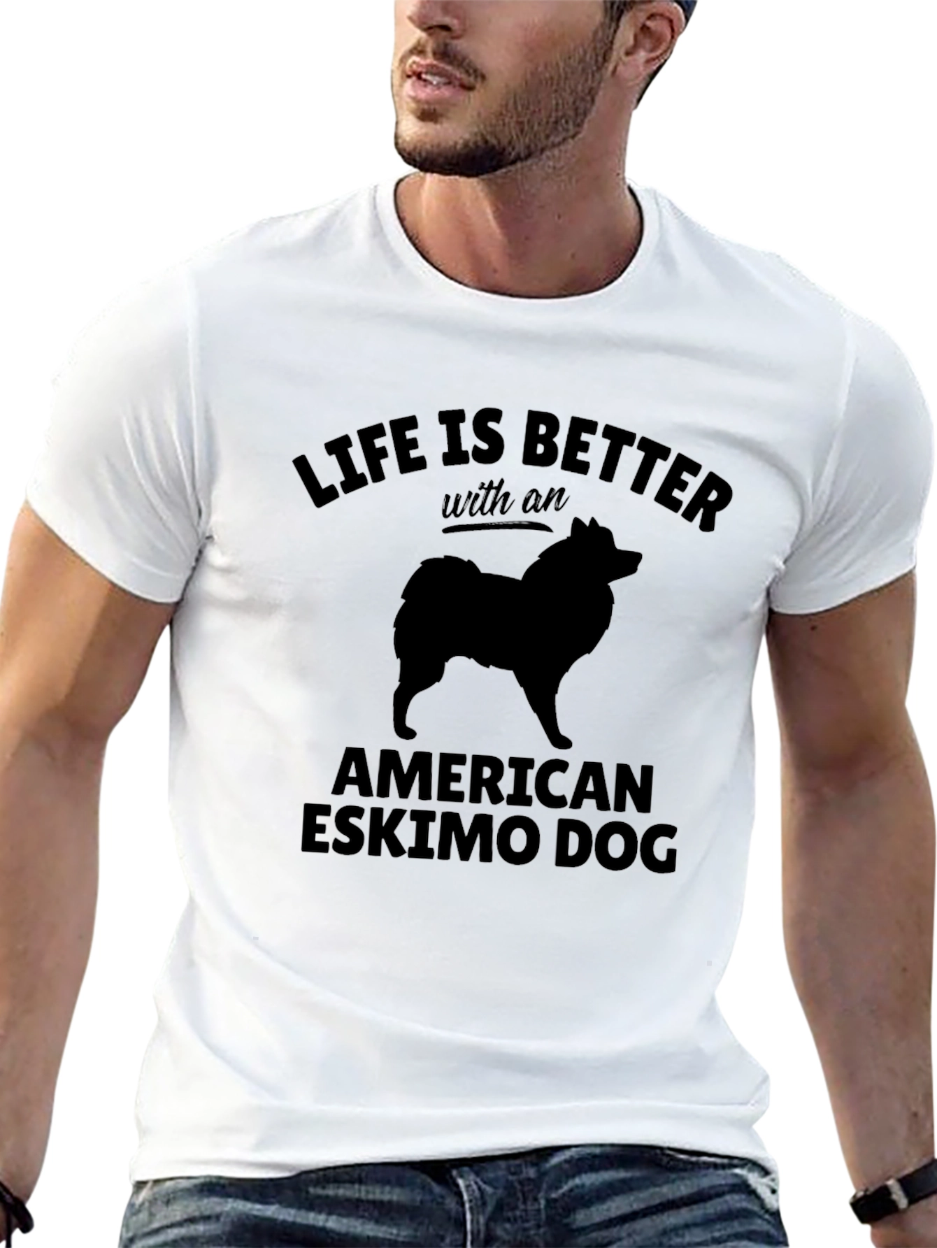 American Eskimo Dog T-Shirt: Life is Better With