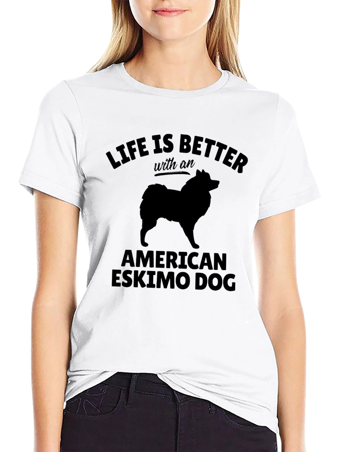 American Eskimo Dog T-Shirt: Life is Better With
