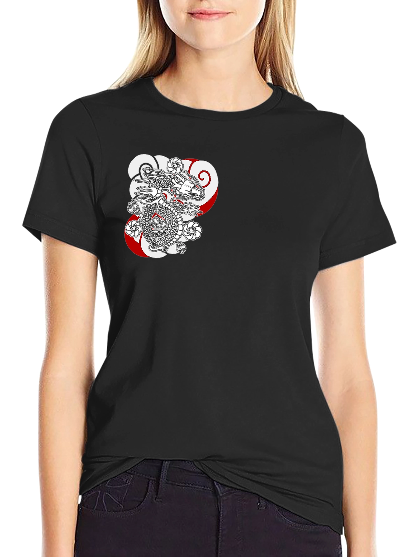 Dragon Graphic Black T-Shirt - Stylish Casual Wear
