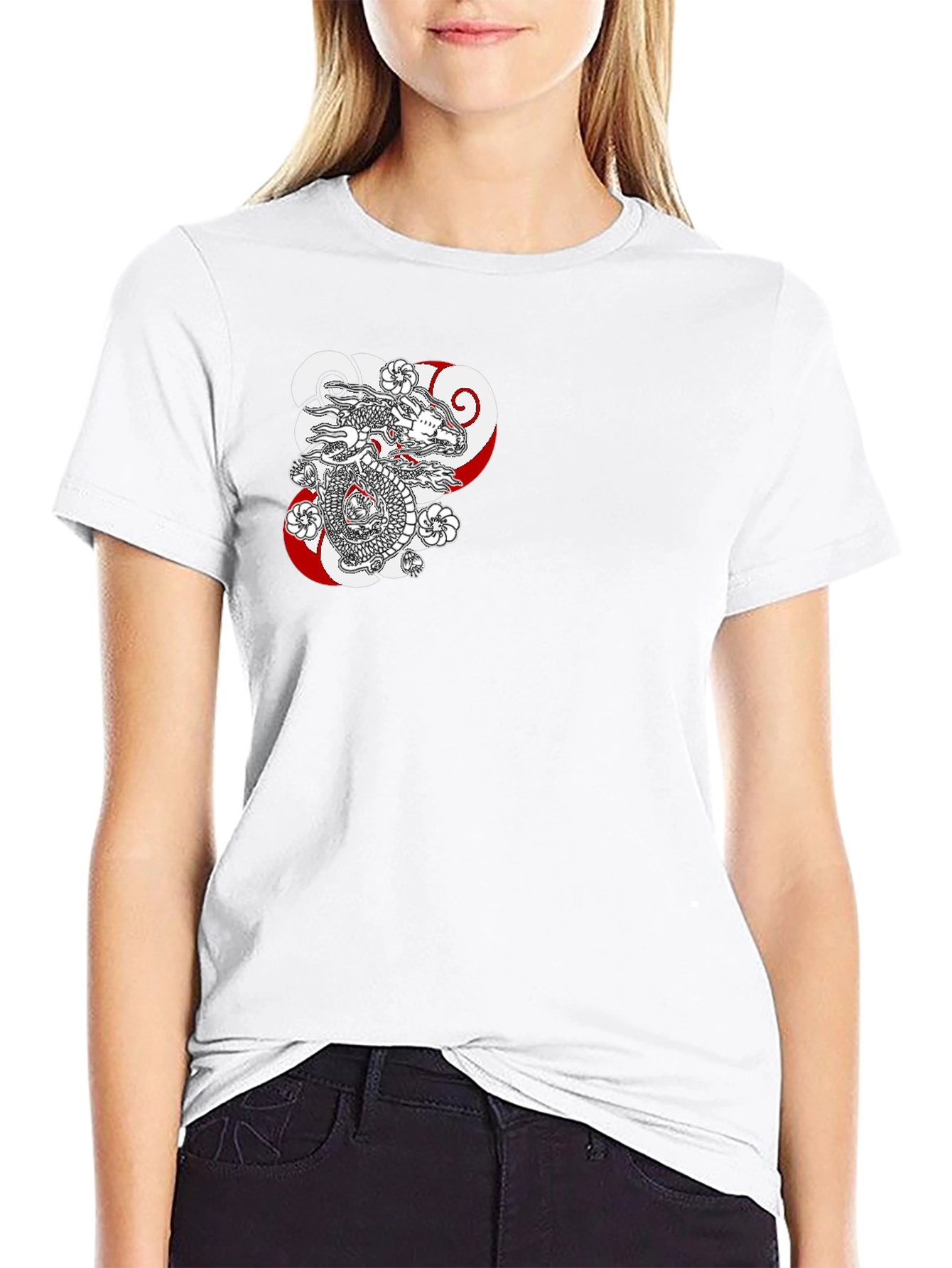 Dragon Graphic Black T-Shirt - Stylish Casual Wear