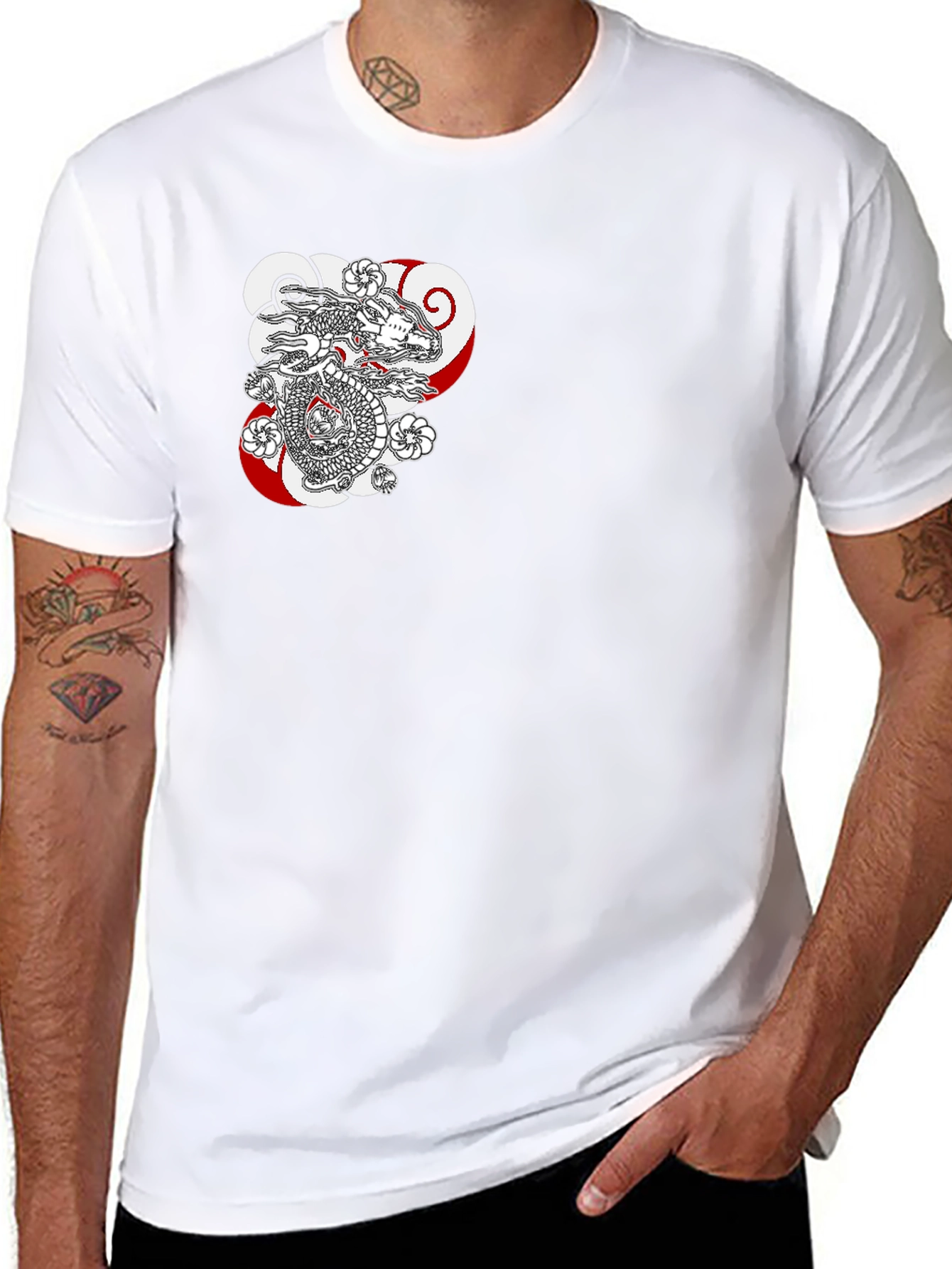 Dragon Graphic Black T-Shirt - Stylish Casual Wear