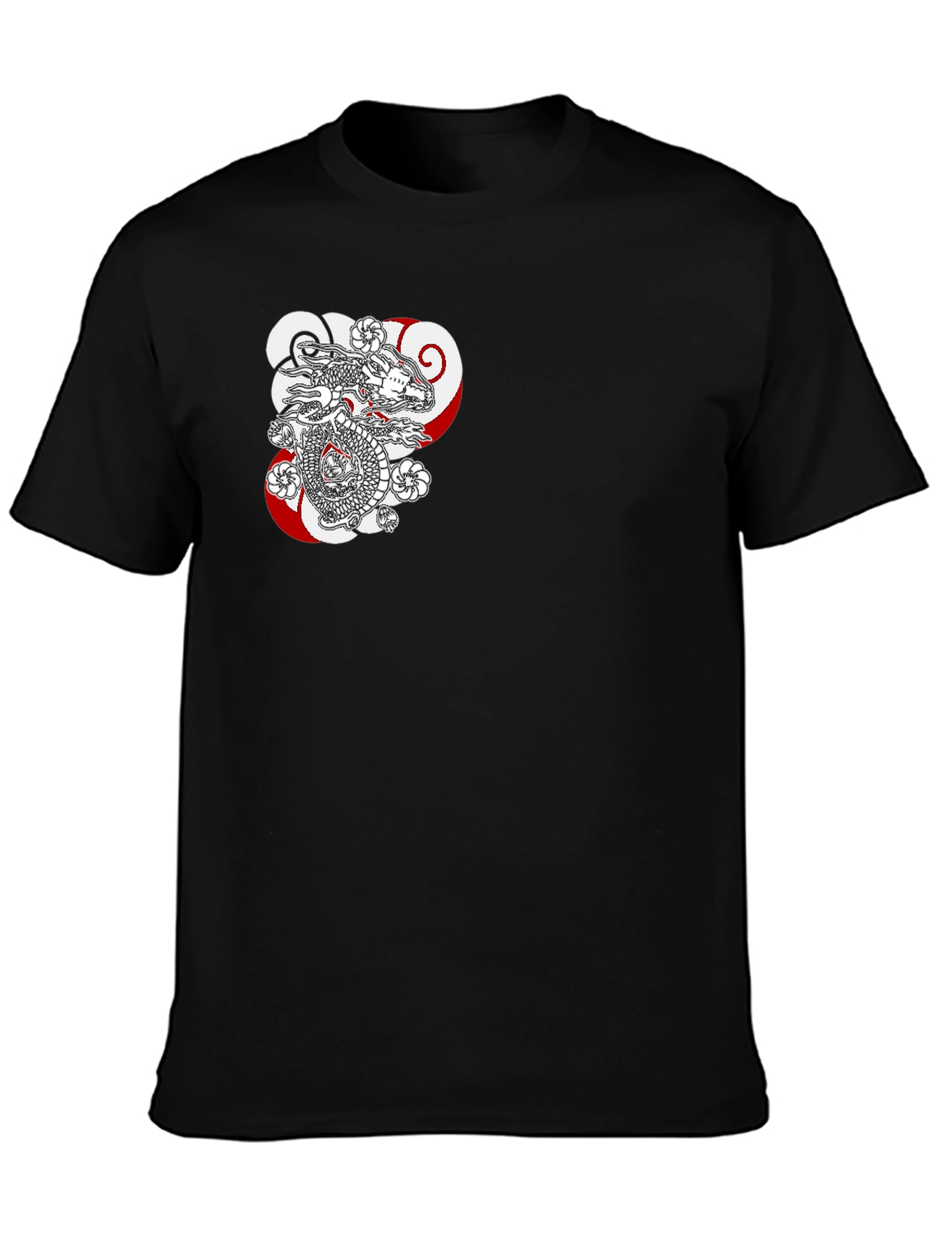 Dragon Graphic Black T-Shirt - Stylish Casual Wear